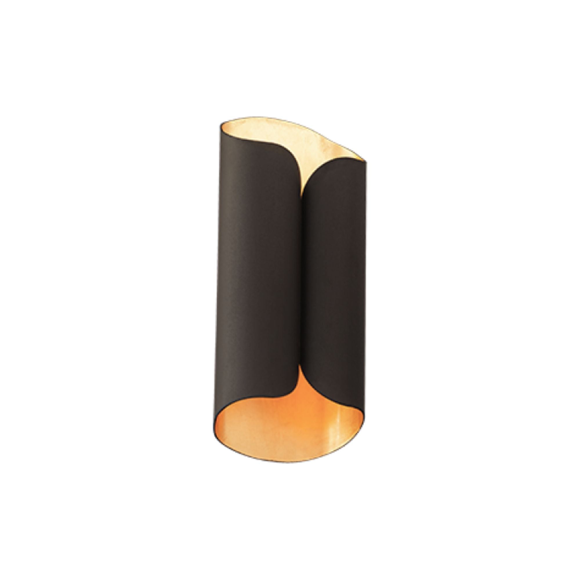 Opus 14" LED Wall Sconce, Bronze & Gold Leaf Finish