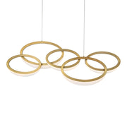 Orion 46" LED Chandelier, Aged Brass Finish