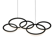 Orion 46" LED Chandelier, Black Finish