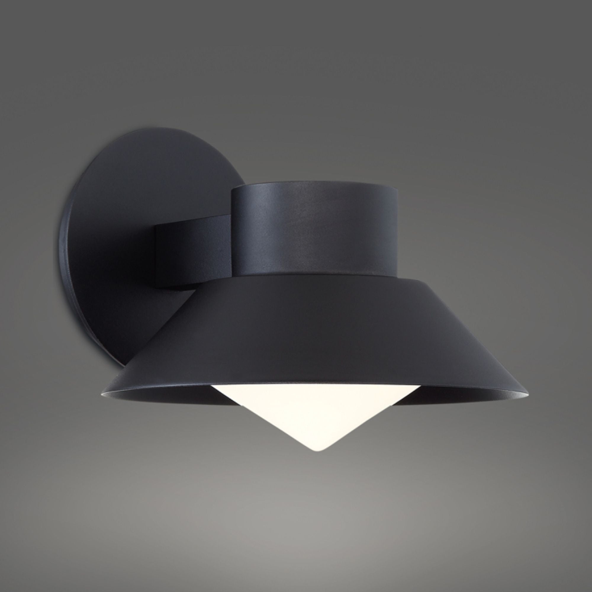 Oslo 8" LED Outdoor Wall Sconce, Black Finish