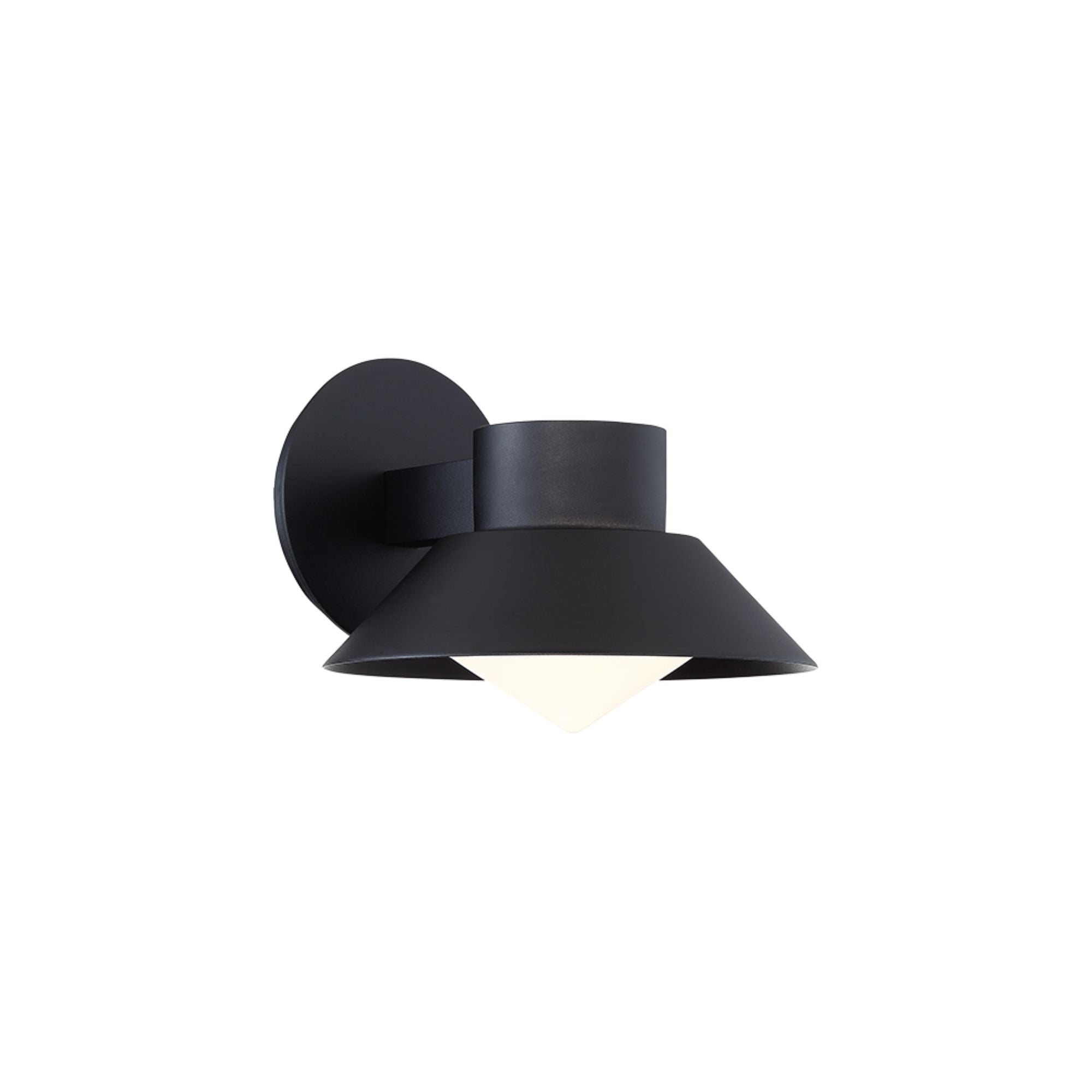 Oslo 8" LED Outdoor Wall Sconce, Black Finish