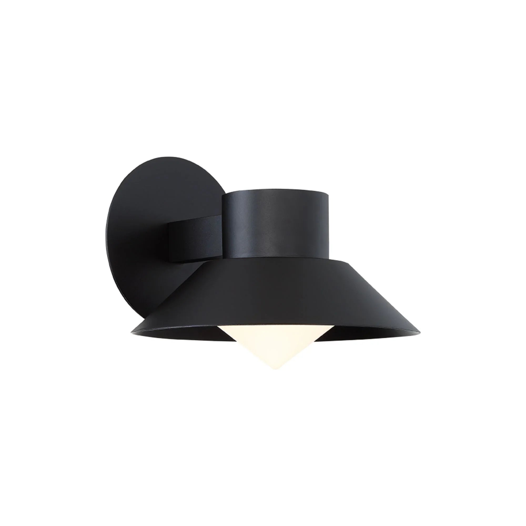 Oslo 10" LED Outdoor Wall Sconce, Black Finish