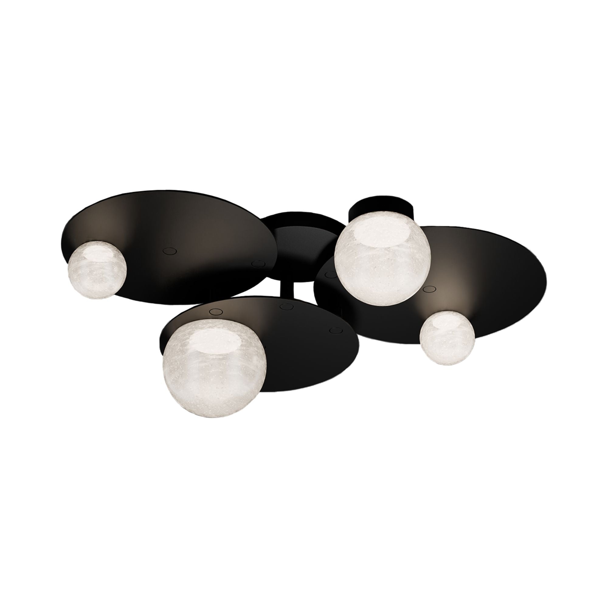 Out Of This World 27" LED Flush Mount, Black Finish