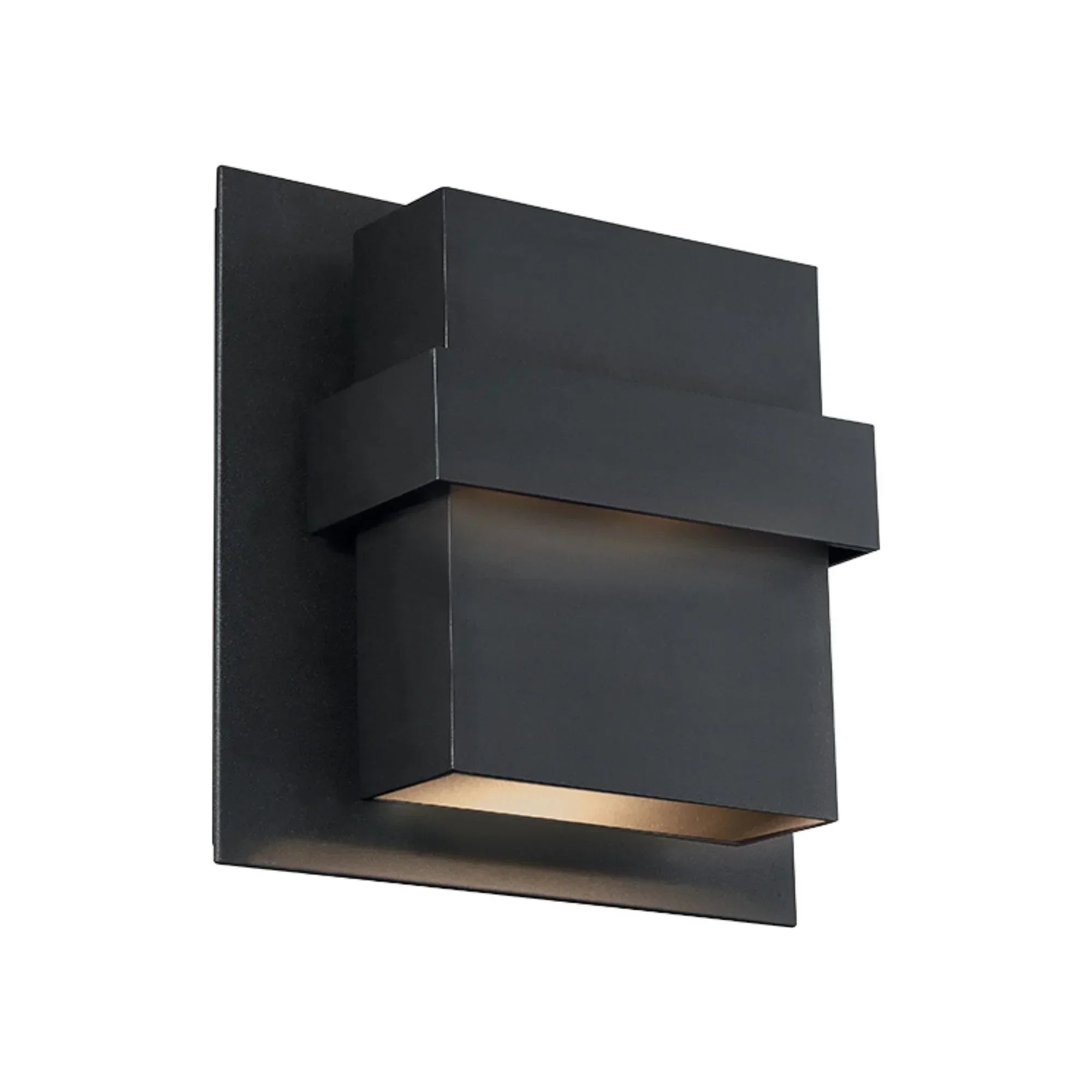 Pandora 11" LED Outdoor Wall Sconce, Black Finish