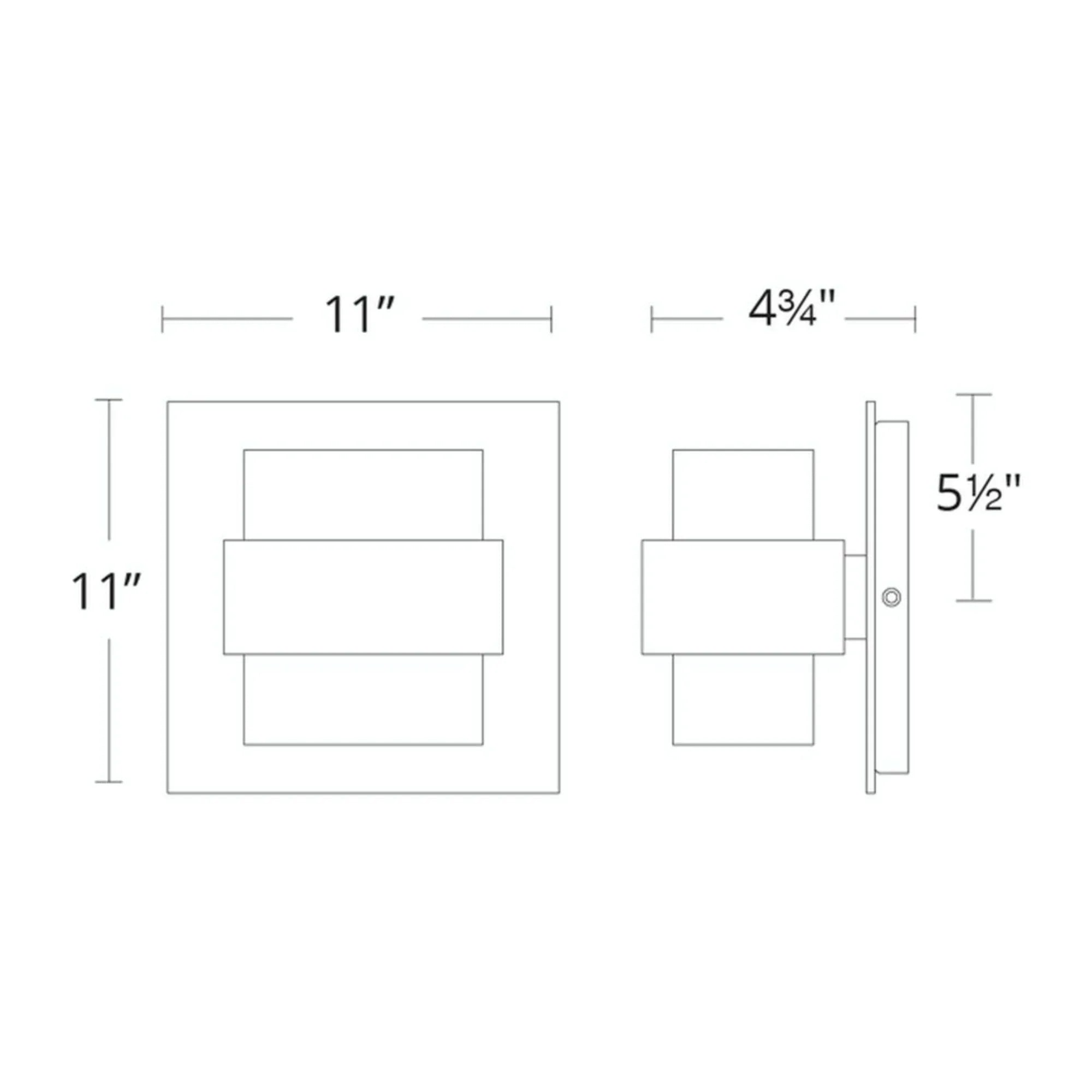 Pandora 11" LED Outdoor Wall Sconce, Oil Rubbed Bronze Finish