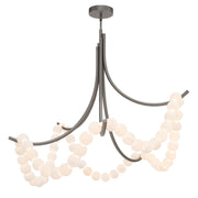 Parel 46" LED Flush Mount, Antique Nickel Finish
