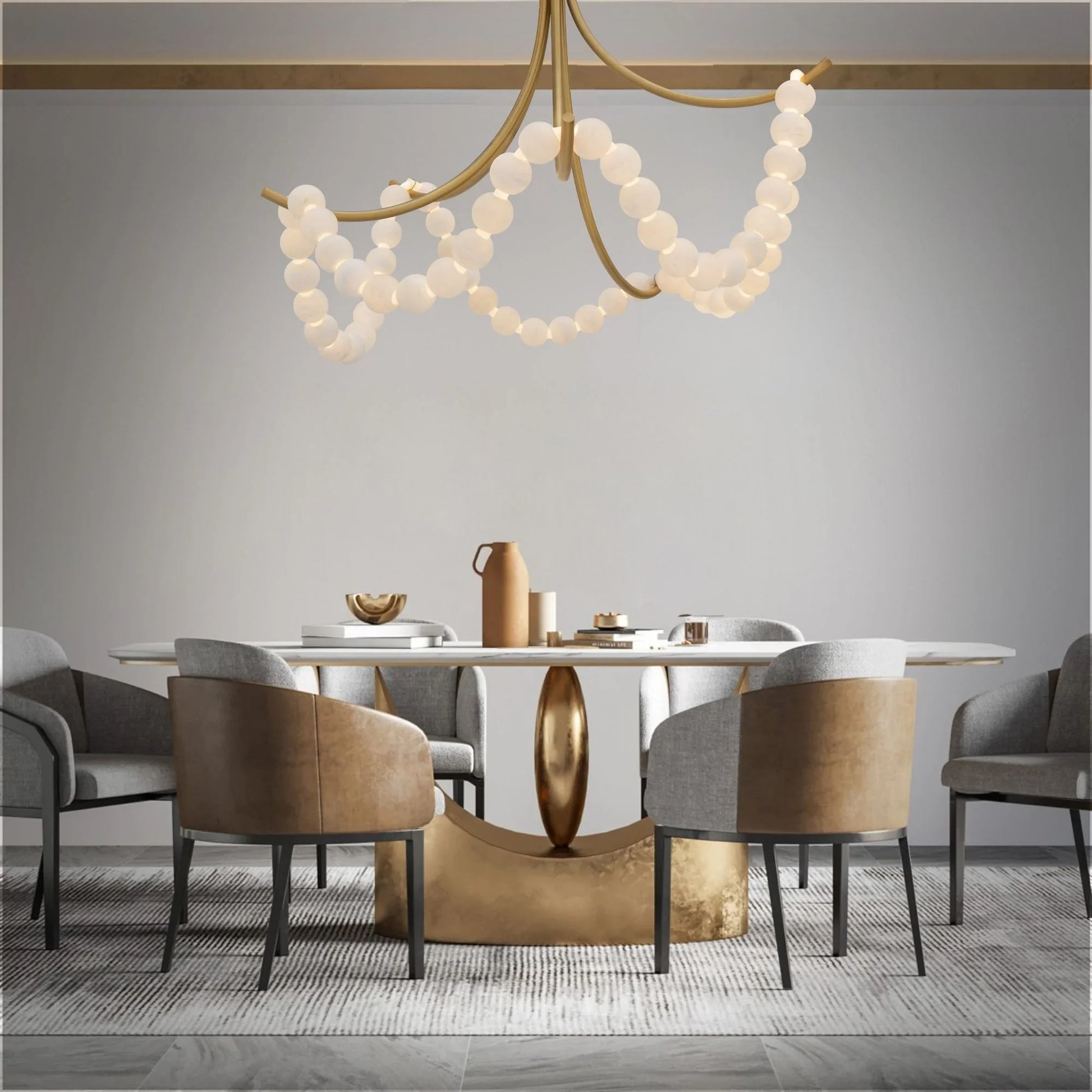 Modern Forms - Parel 46" LED Pendant, Aged Brass Finish | Bees Lighting