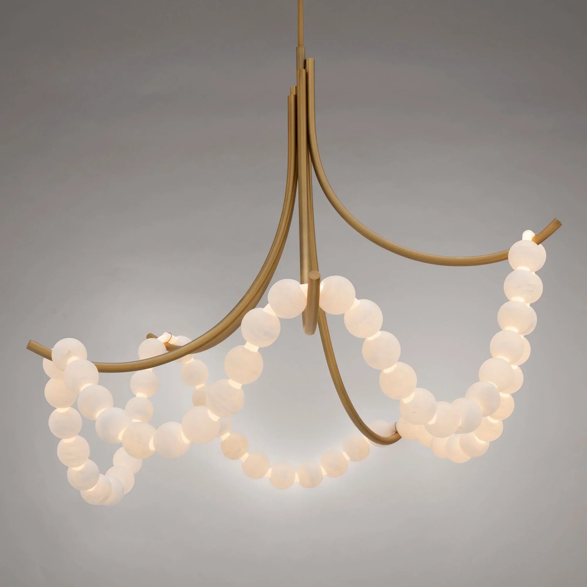 Modern Forms - Parel 46" LED Pendant, Aged Brass Finish | Bees Lighting