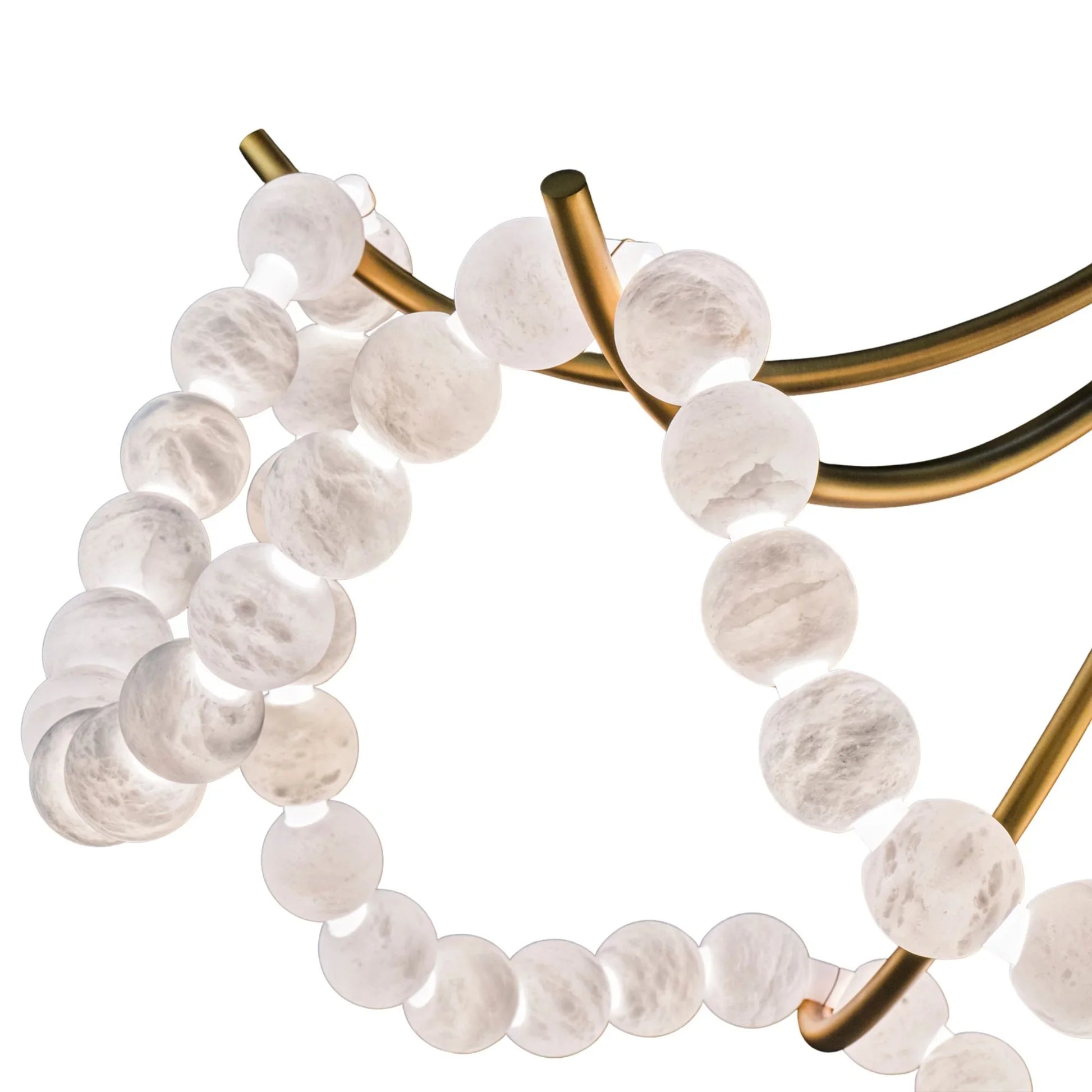 Modern Forms - Parel 46" LED Pendant, Aged Brass Finish | Bees Lighting