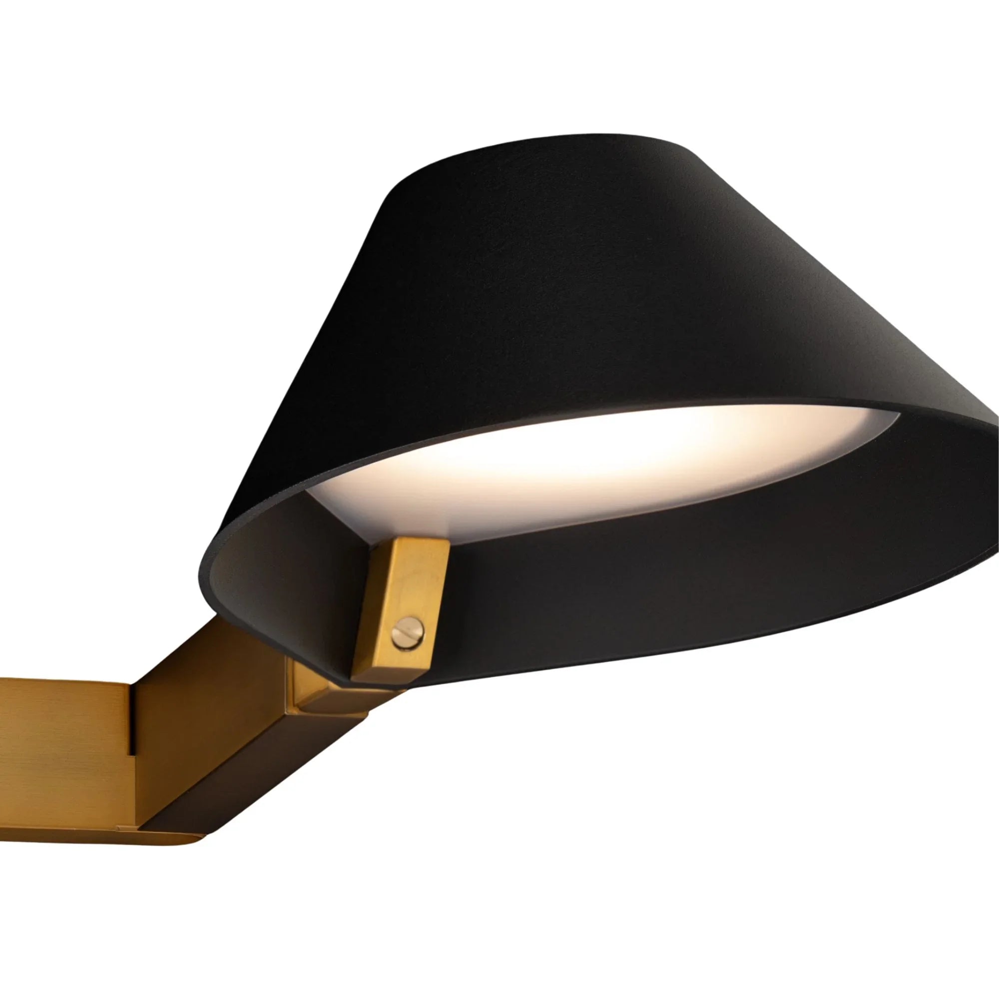Modern Forms - Pavilion 22" LED Task Light, Black & Aged Brass Finish | Bees Lighting