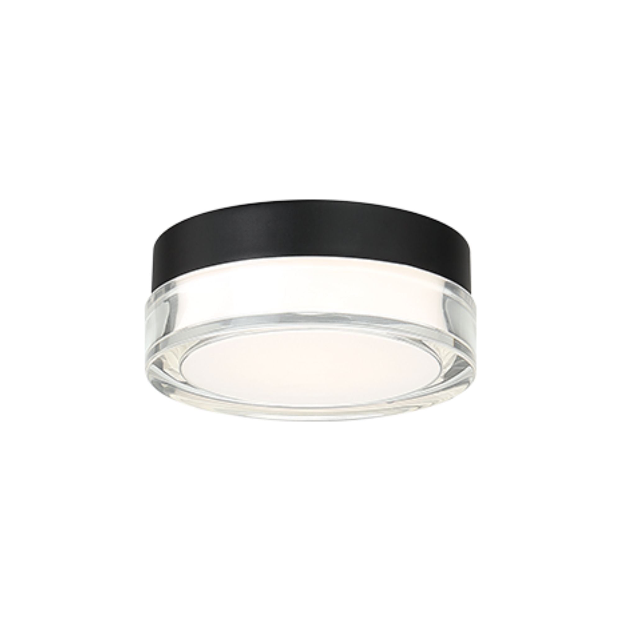 Pi 6" LED Outdoor Flush Mount, 3CCT, Black Finish