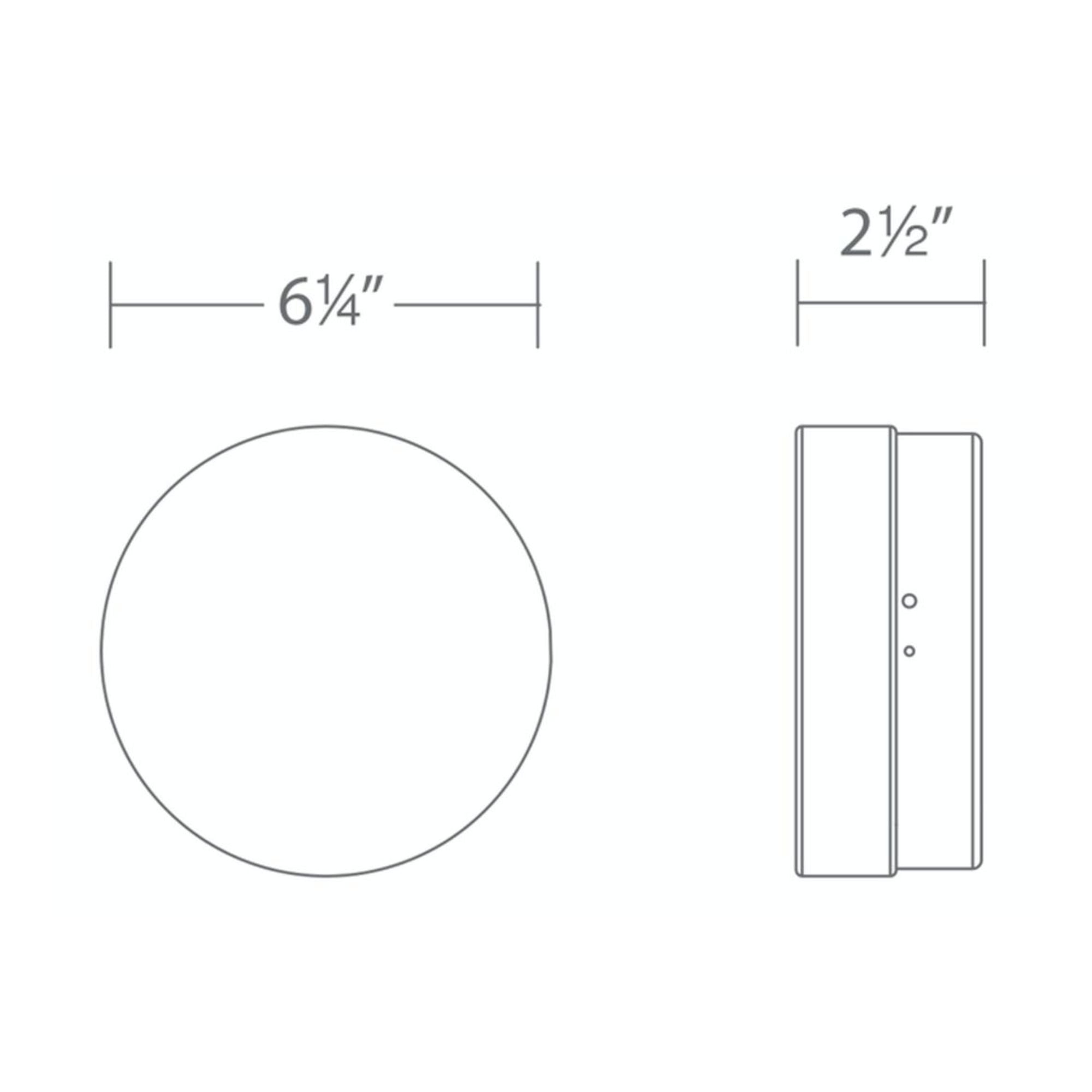 Pi 6" LED Outdoor Flush Mount, 3CCT, Black Finish