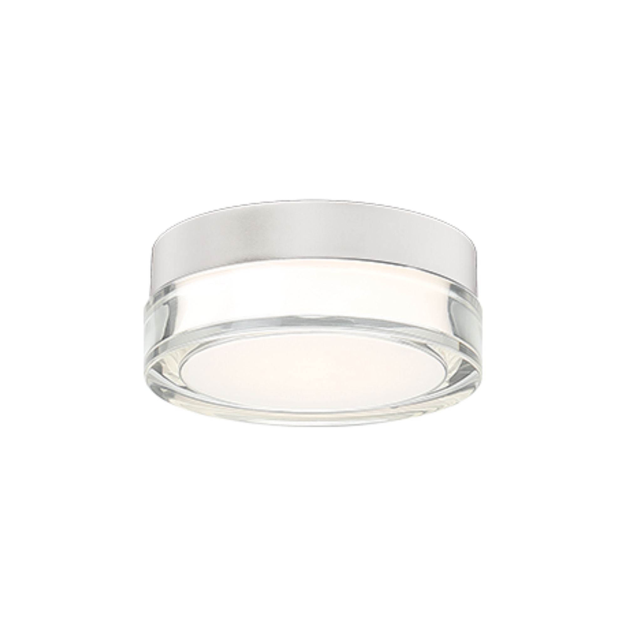 Pi 6" LED Outdoor Flush Mount, 3CCT, Stainless Steel Finish