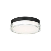 Pi 9" LED Outdoor Flush Mount, 3000K, Black Finish