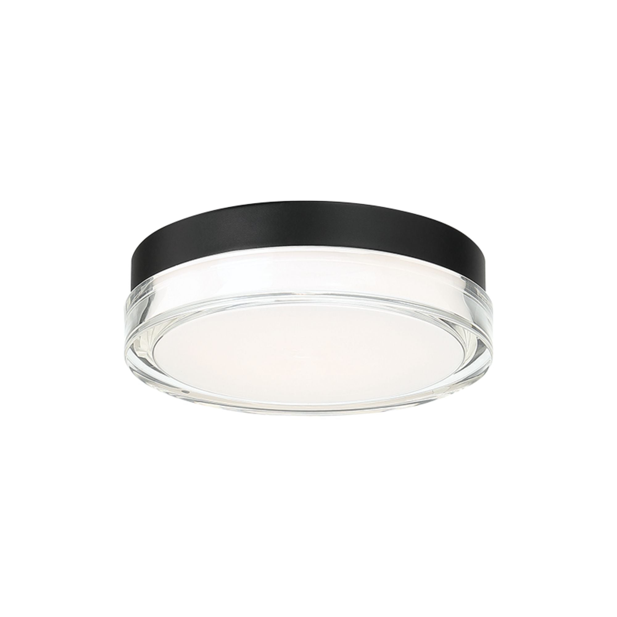 Pi 9" LED Outdoor Flush Mount, 3000K, Black Finish