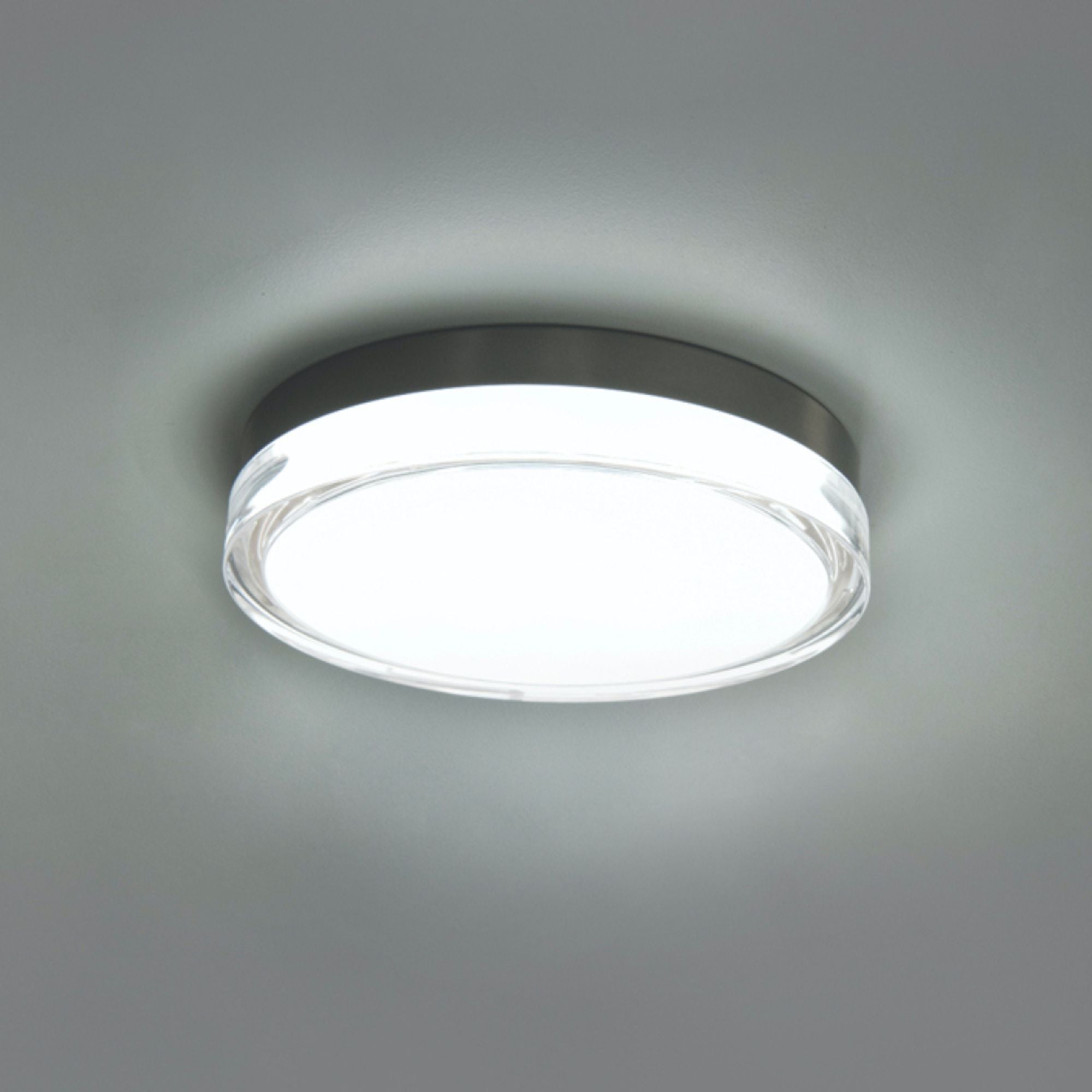 Pi 9" LED Outdoor Flush Mount, 3000K, Black Finish
