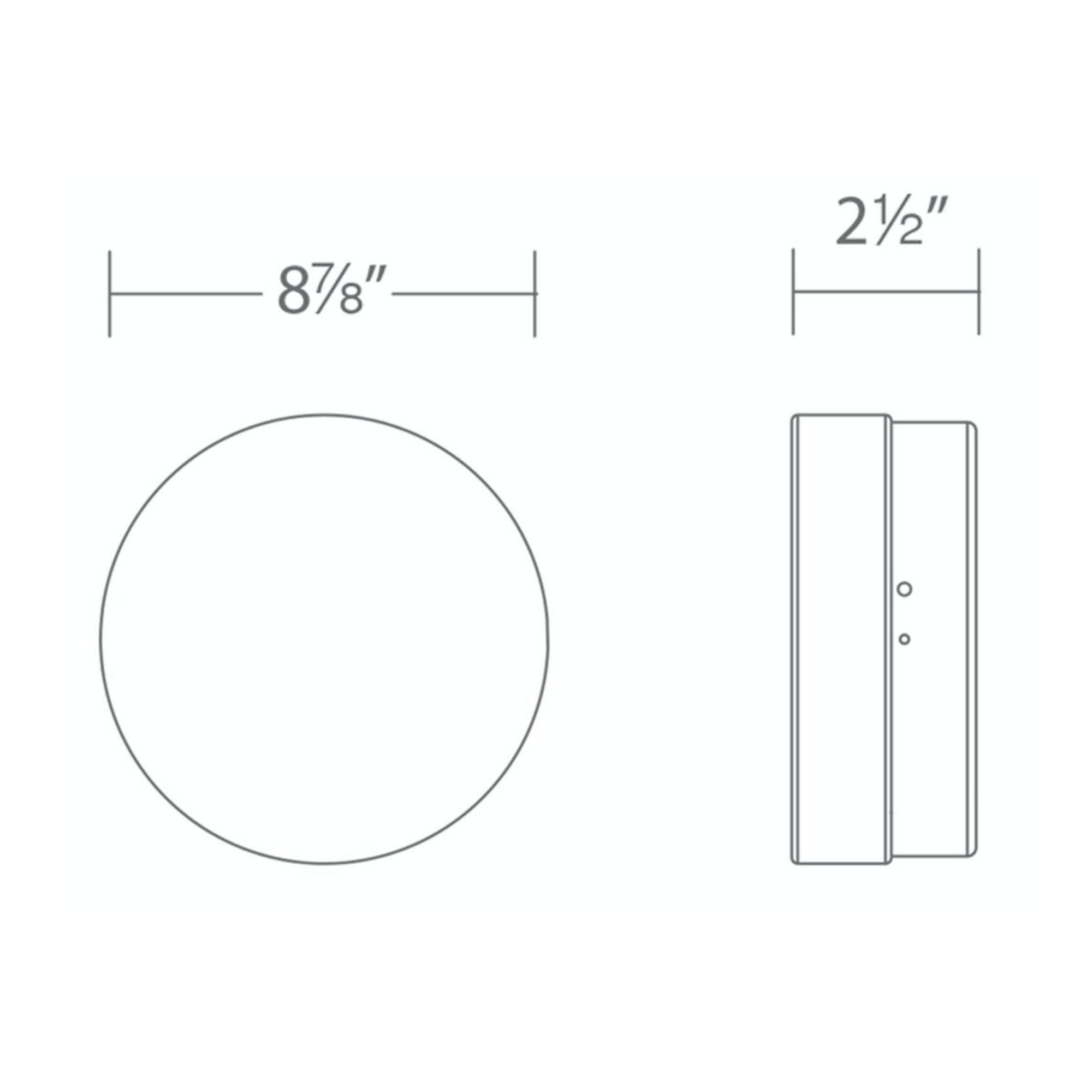 Pi 9" LED Outdoor Flush Mount, 3000K, Black Finish