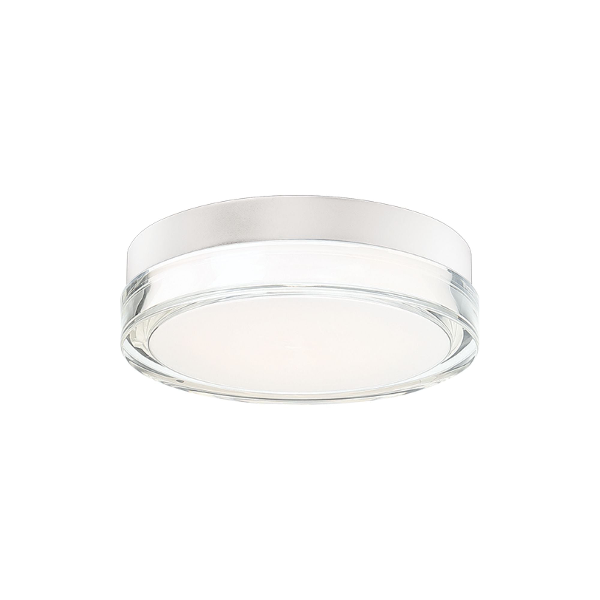 Pi 9" LED Outdoor Flush Mount, 3000K, Stainless Steel Finish