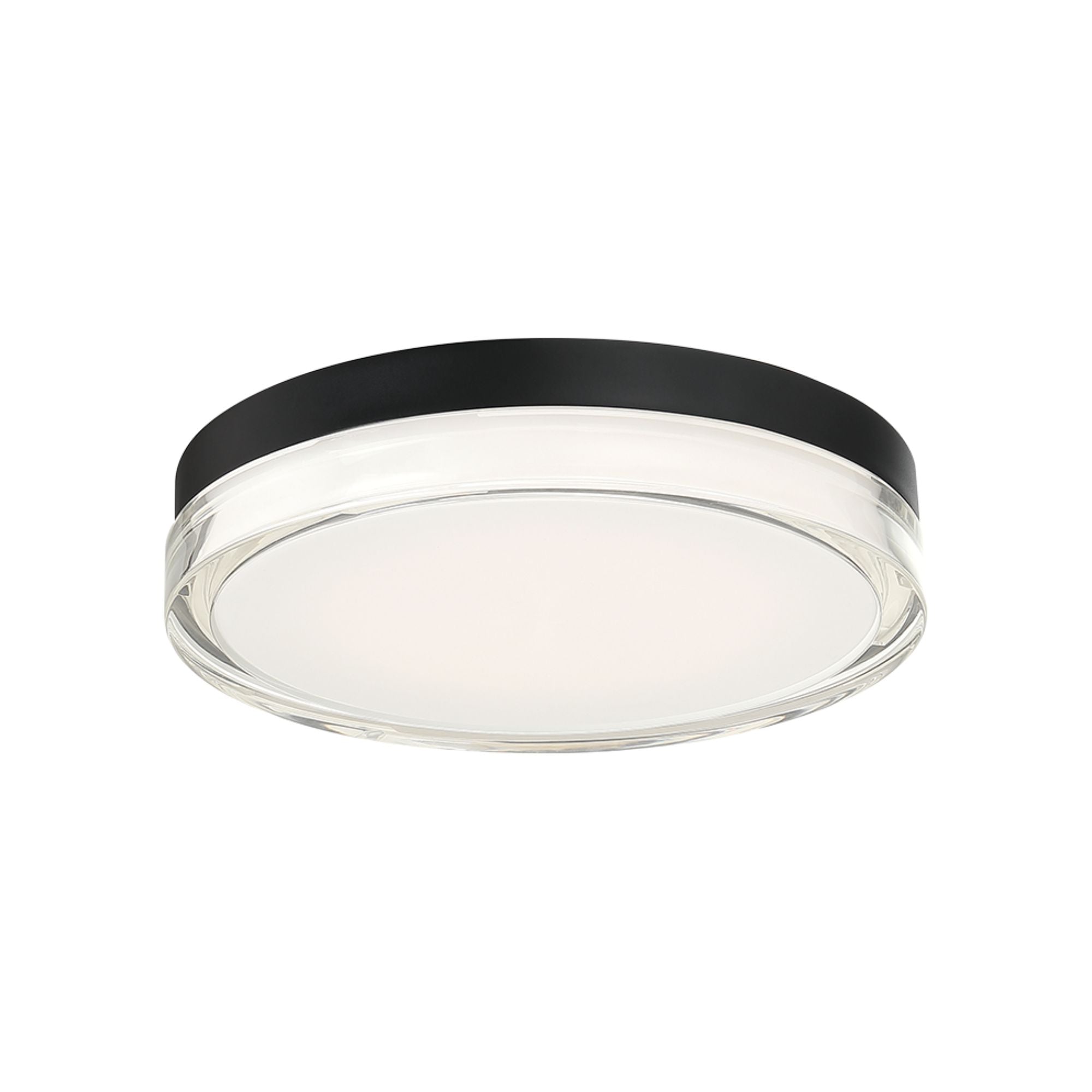 Pi 12" LED Outdoor Flush Mount, 3000K, Black Finish