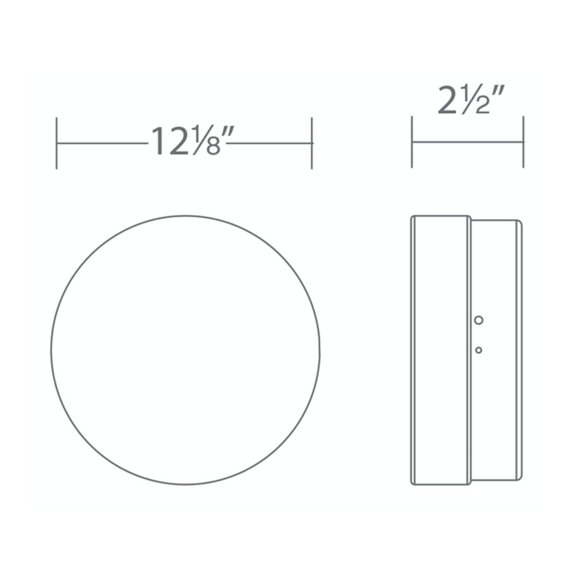 Pi 12" LED Outdoor Flush Mount, 3000K, Black Finish