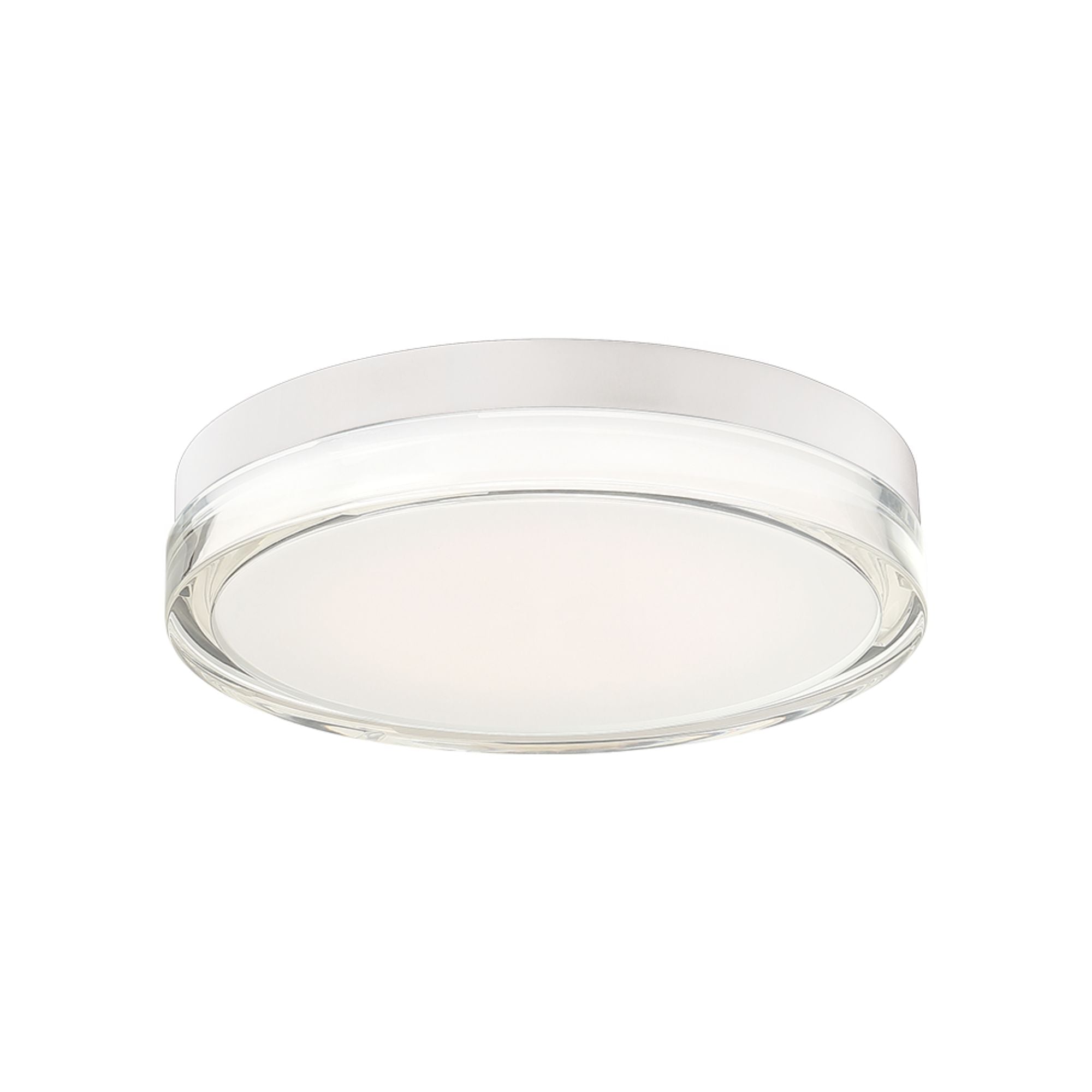 Pi 12" LED Outdoor Flush Mount, 3000K, Stainless Steel Finish