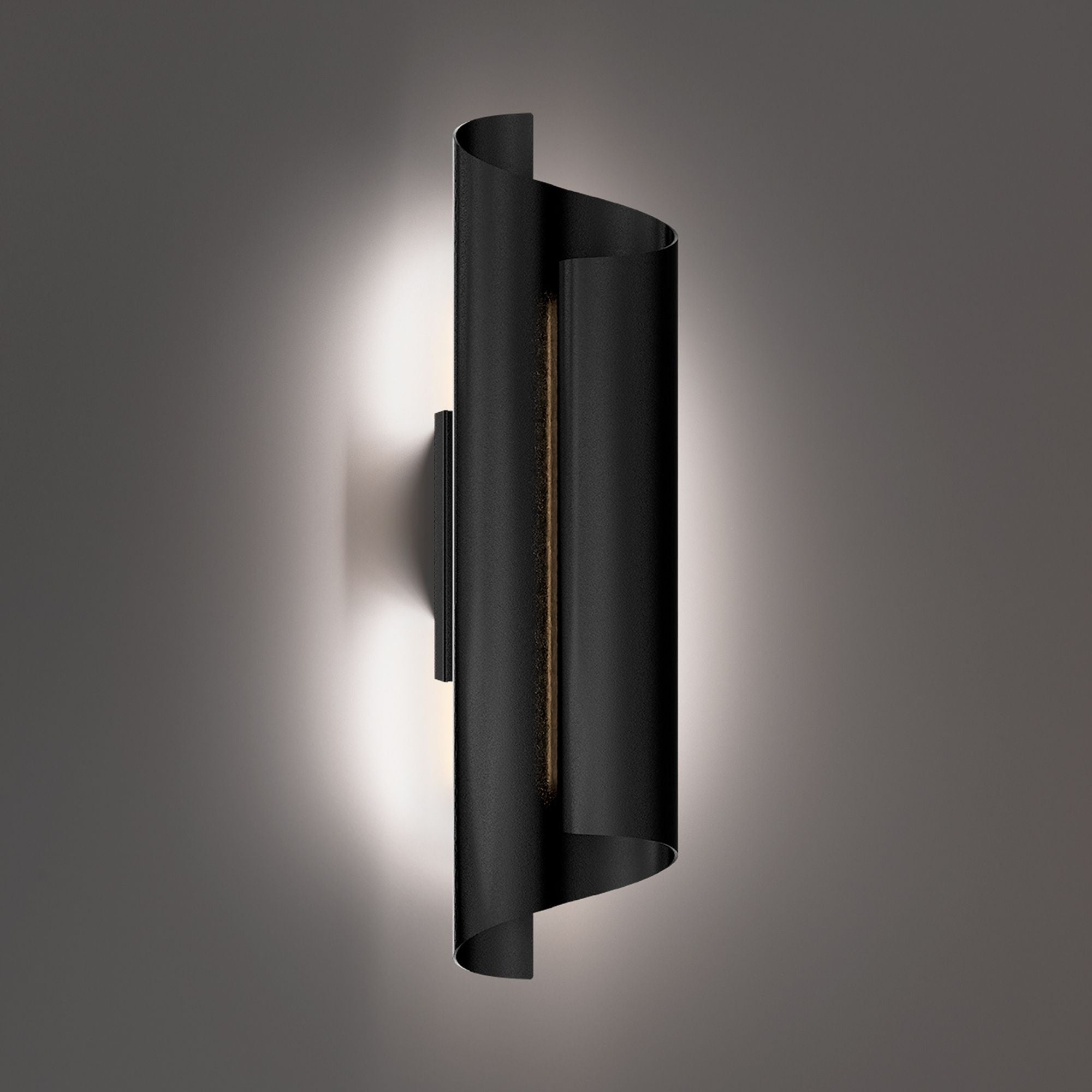 Pirouette 24" LED Wall Sconce, 3000K, Black Finish
