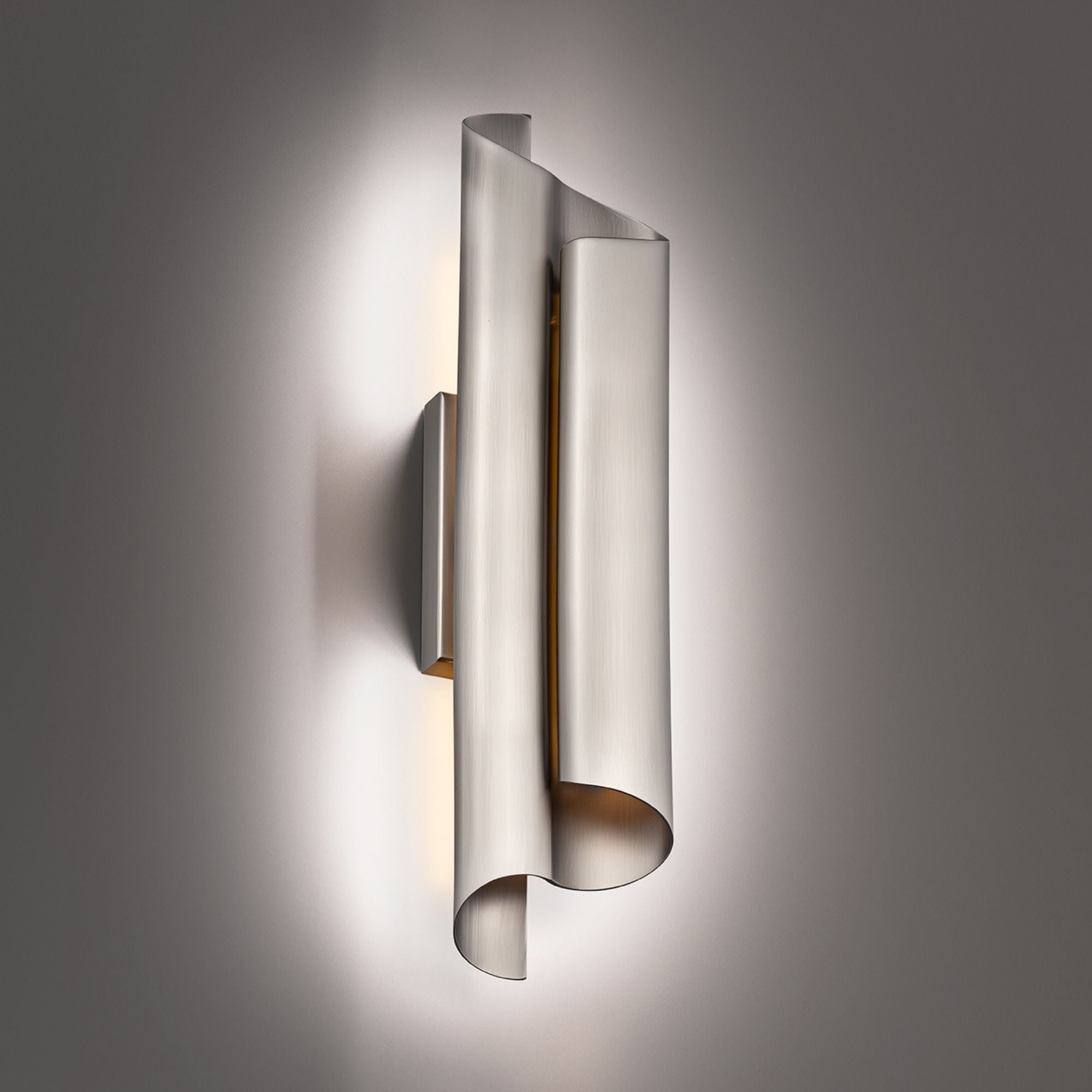 Pirouette 24" LED Wall Sconce, 3000K, Brushed Nickel Finish