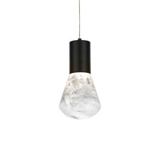 Plum 6" LED Mini Pendant, Black Finish