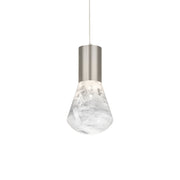 Plum 6" LED Mini Pendant, Satin Nickel Finish