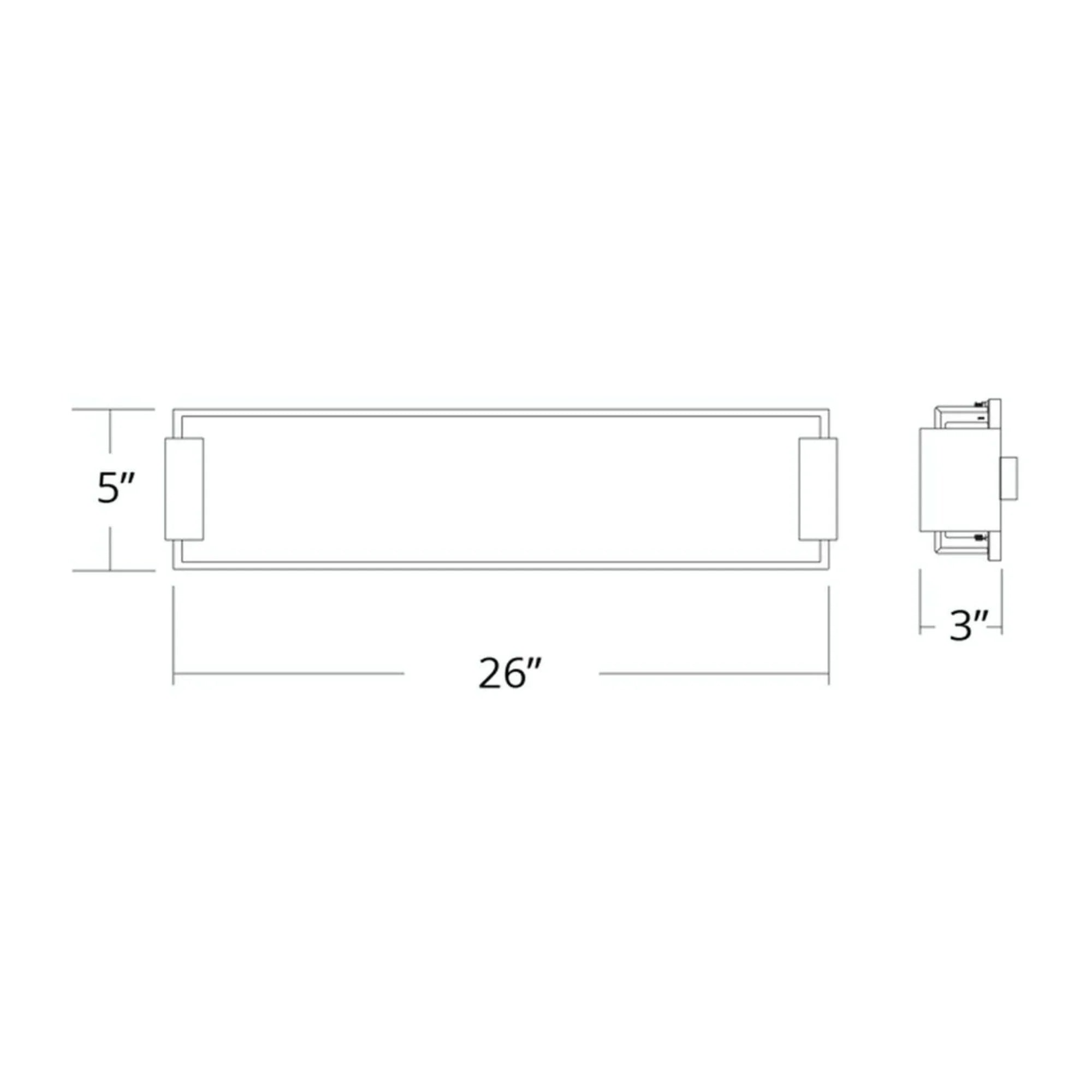 Polar 26" LED Bath & Vanity Light, Brushed Nickel Finish