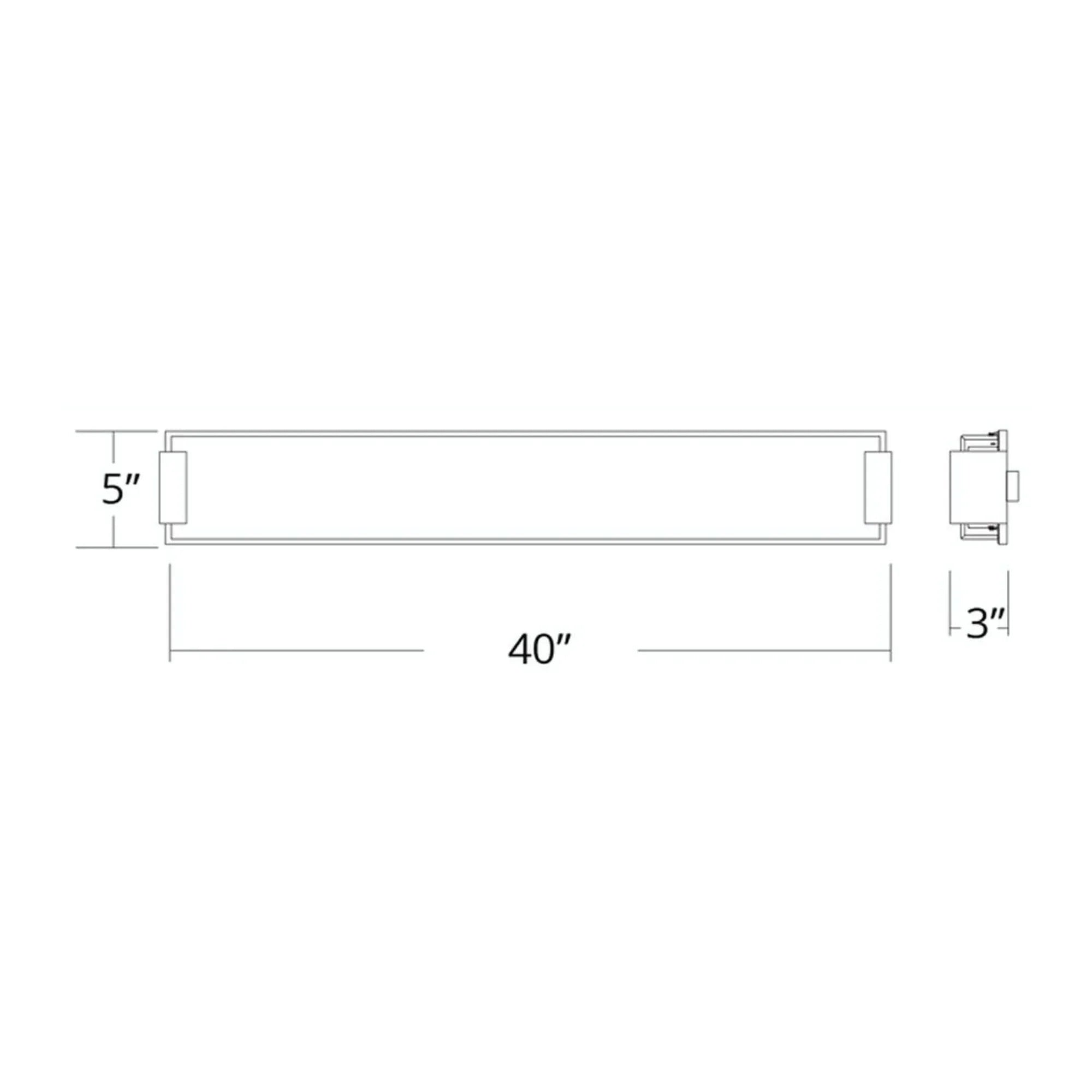 Polar 40" LED Bath & Vanity Light, Brushed Nickel Finish