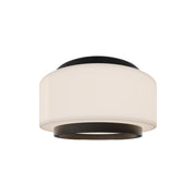Preston 8" LED Flush Mount, 4CCT, Black Finish