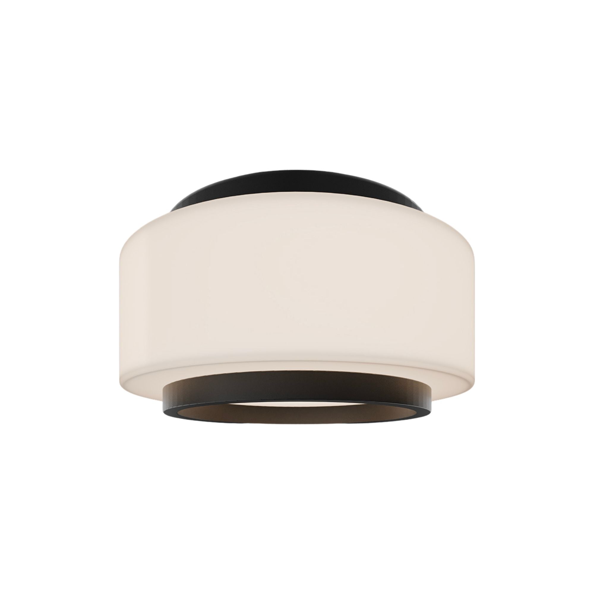 Preston 8" LED Flush Mount, 4CCT, Black Finish