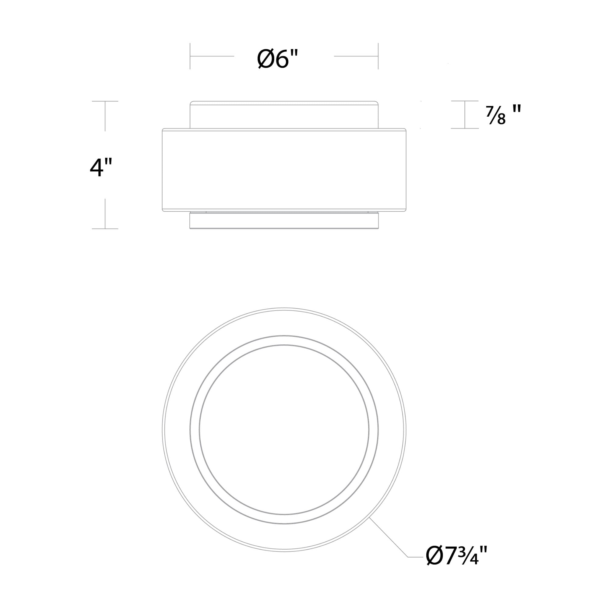 Preston 8" LED Flush Mount, 4CCT, Black Finish