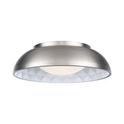 Prisma 18" LED Flush Mount, Brushed Nickel Finish