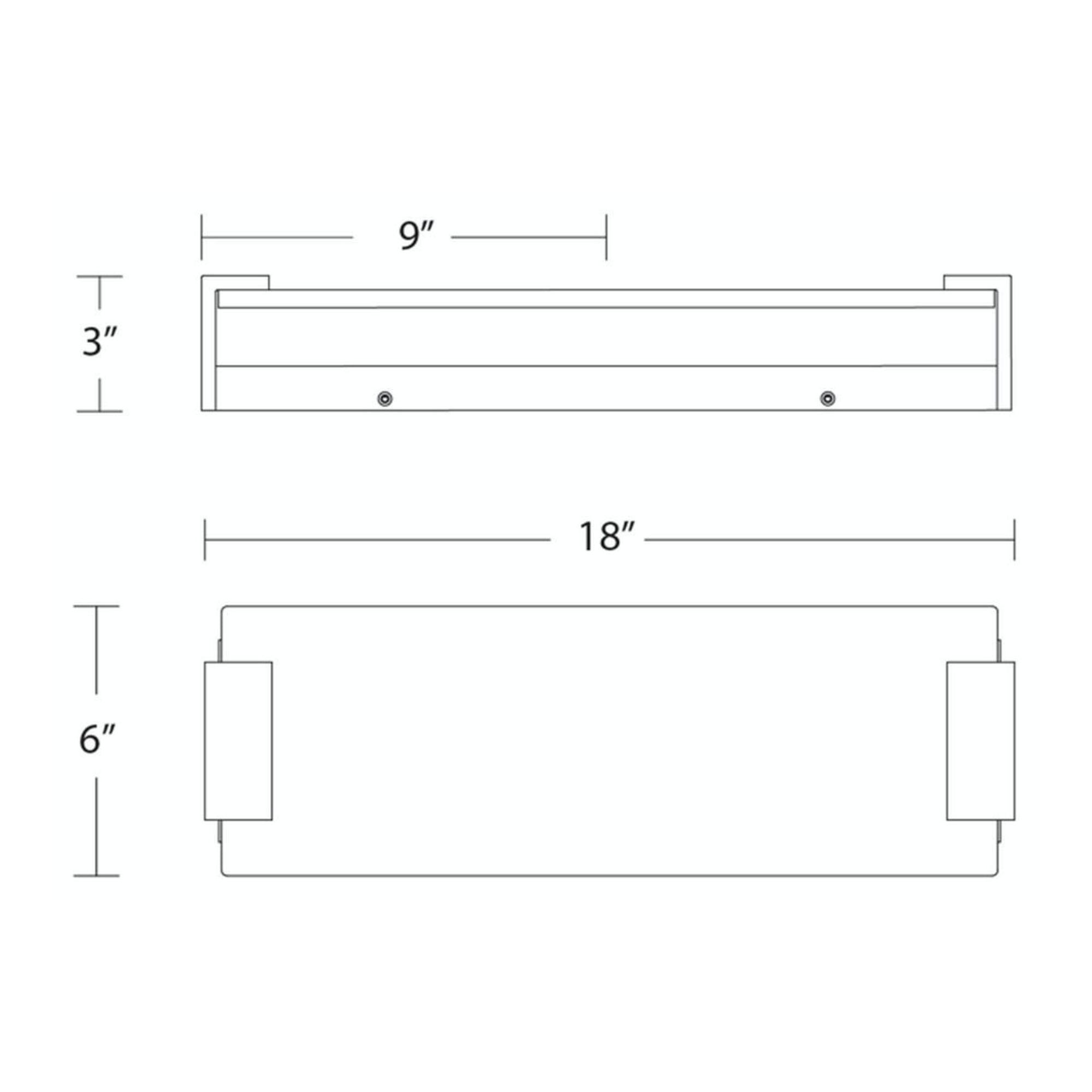 Quarry 18" LED Bath & Vanity Light, Aged Brass Finish