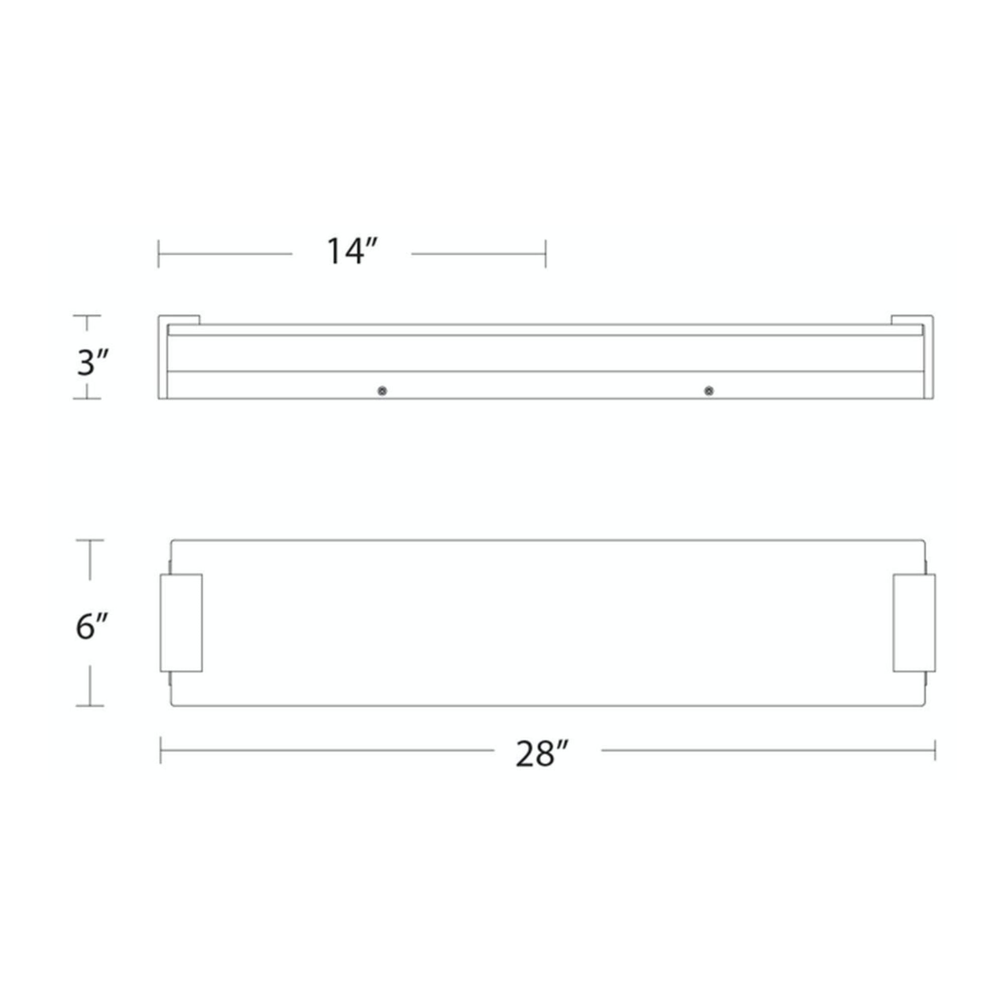 Quarry 28" LED Bath & Vanity Light, Aged Brass Finish