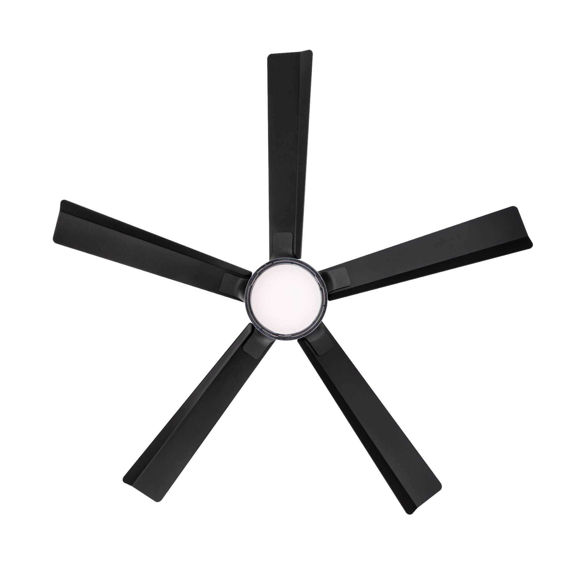 Modern Forms Radiant 56" Smart Ceiling Fan with LED Light DC Motor, Matte Black