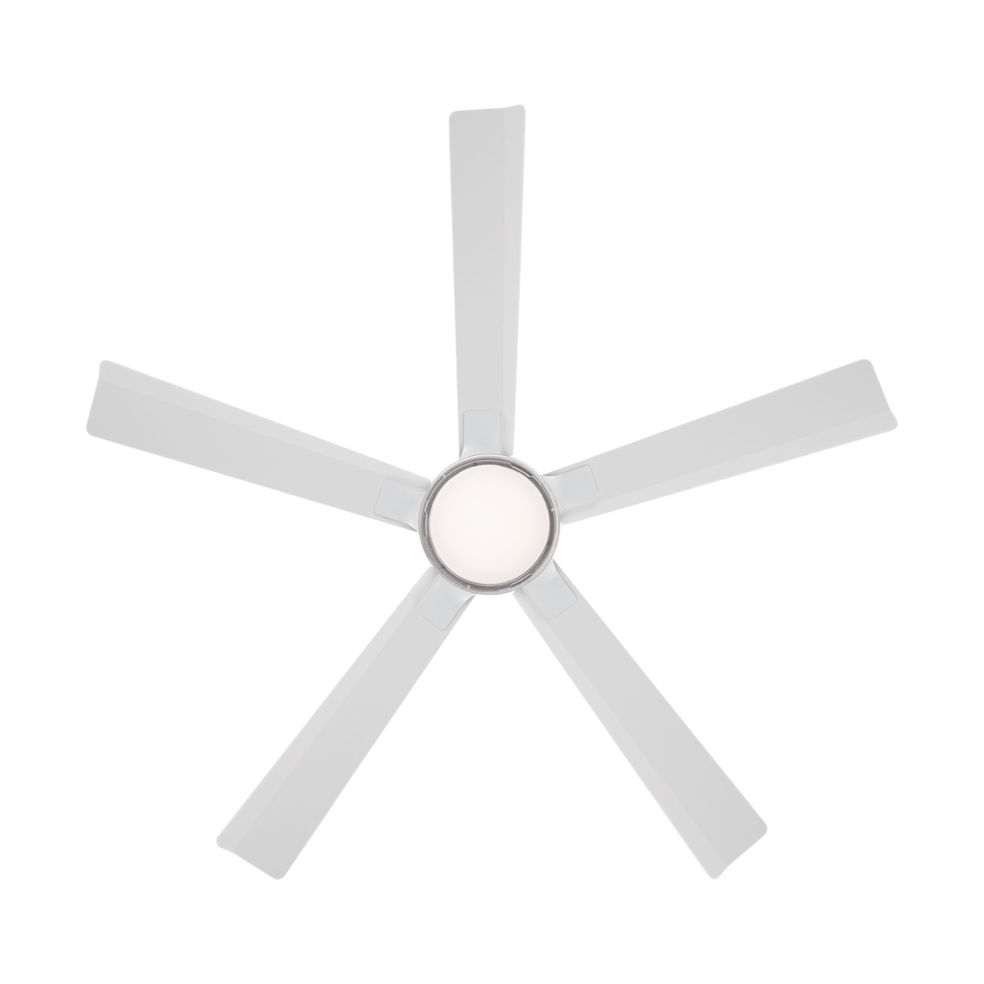 Modern Forms Radiant 56" Smart Ceiling Fan with LED Light DC Motor, Matte White