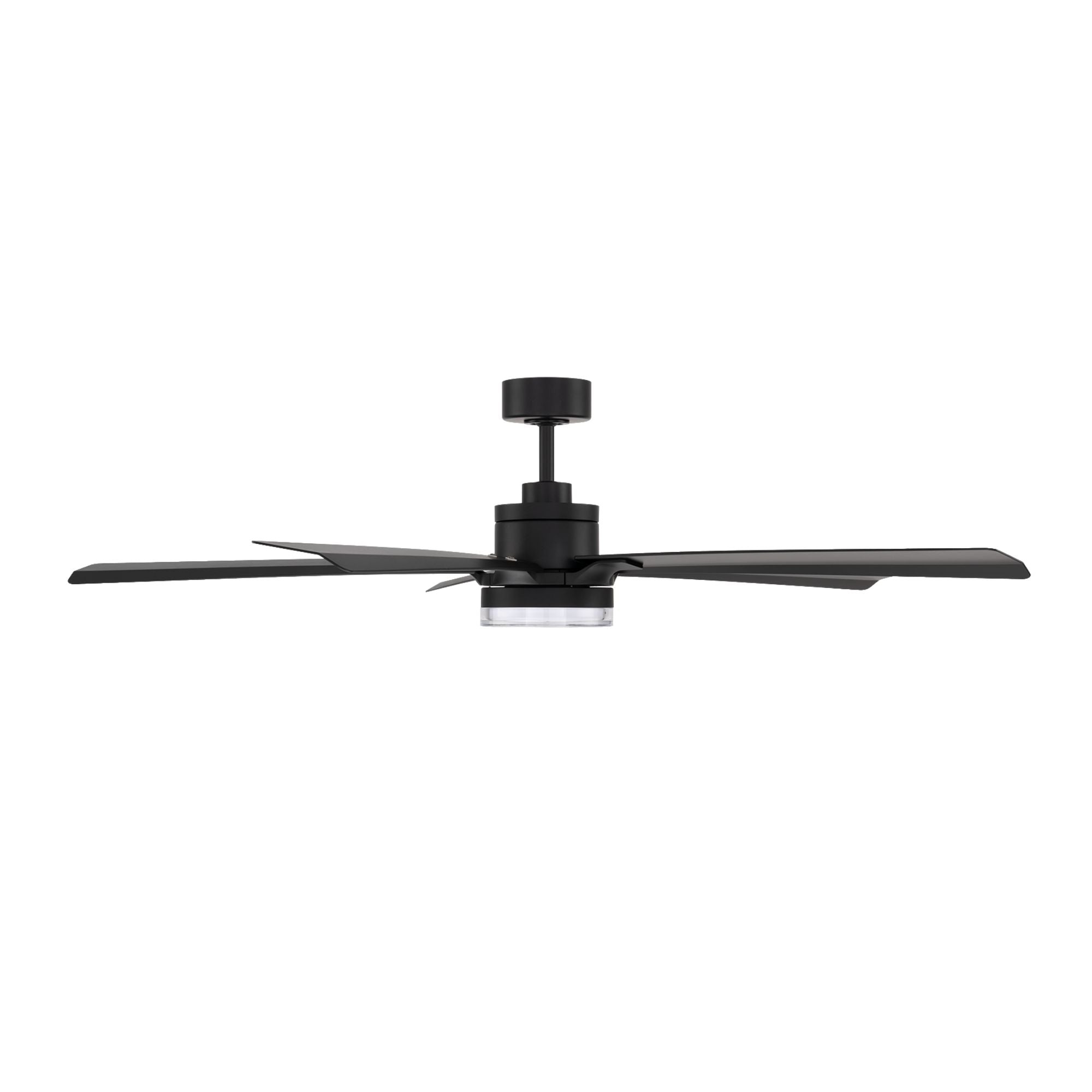 Modern Forms Radiant 64" Smart Ceiling Fan with LED Light DC Motor, Matte Black