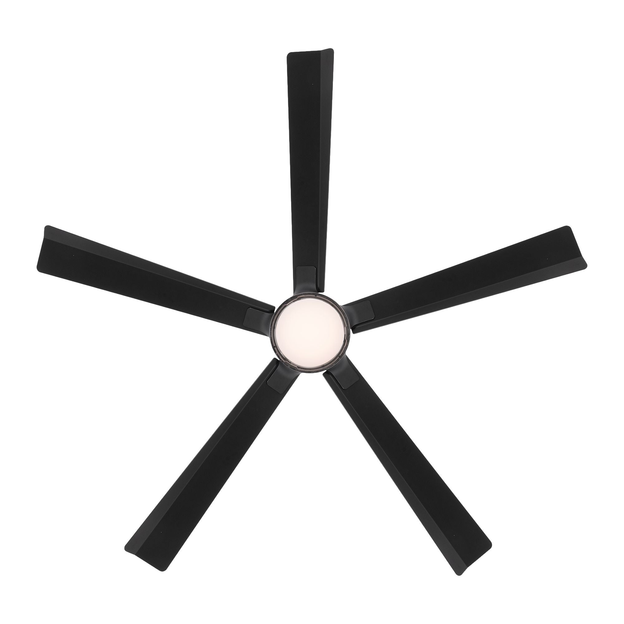 Modern Forms Radiant 64" Smart Ceiling Fan with LED Light DC Motor, Matte Black