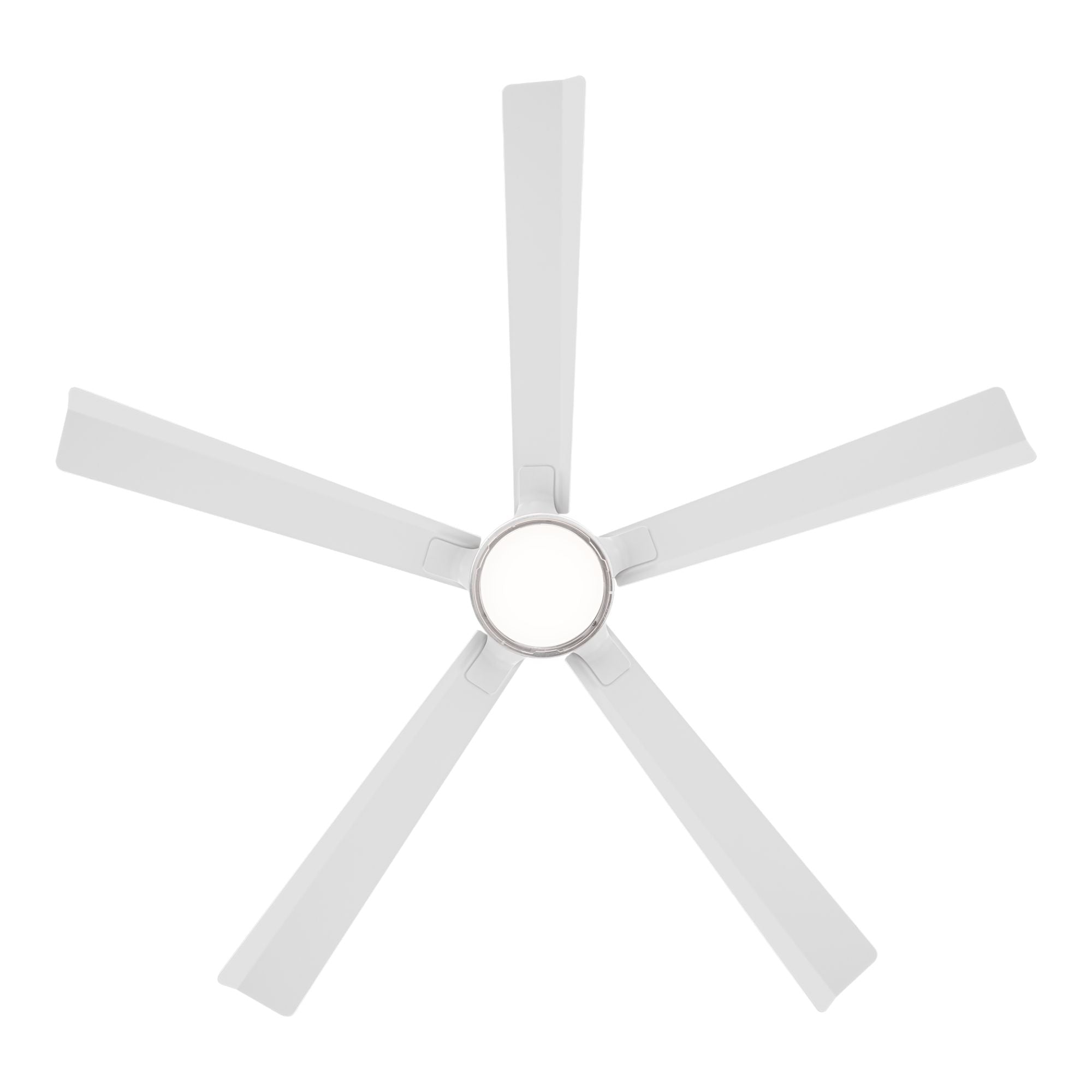 Modern Forms Radiant 64" Smart Ceiling Fan with LED Light DC Motor, Matte White