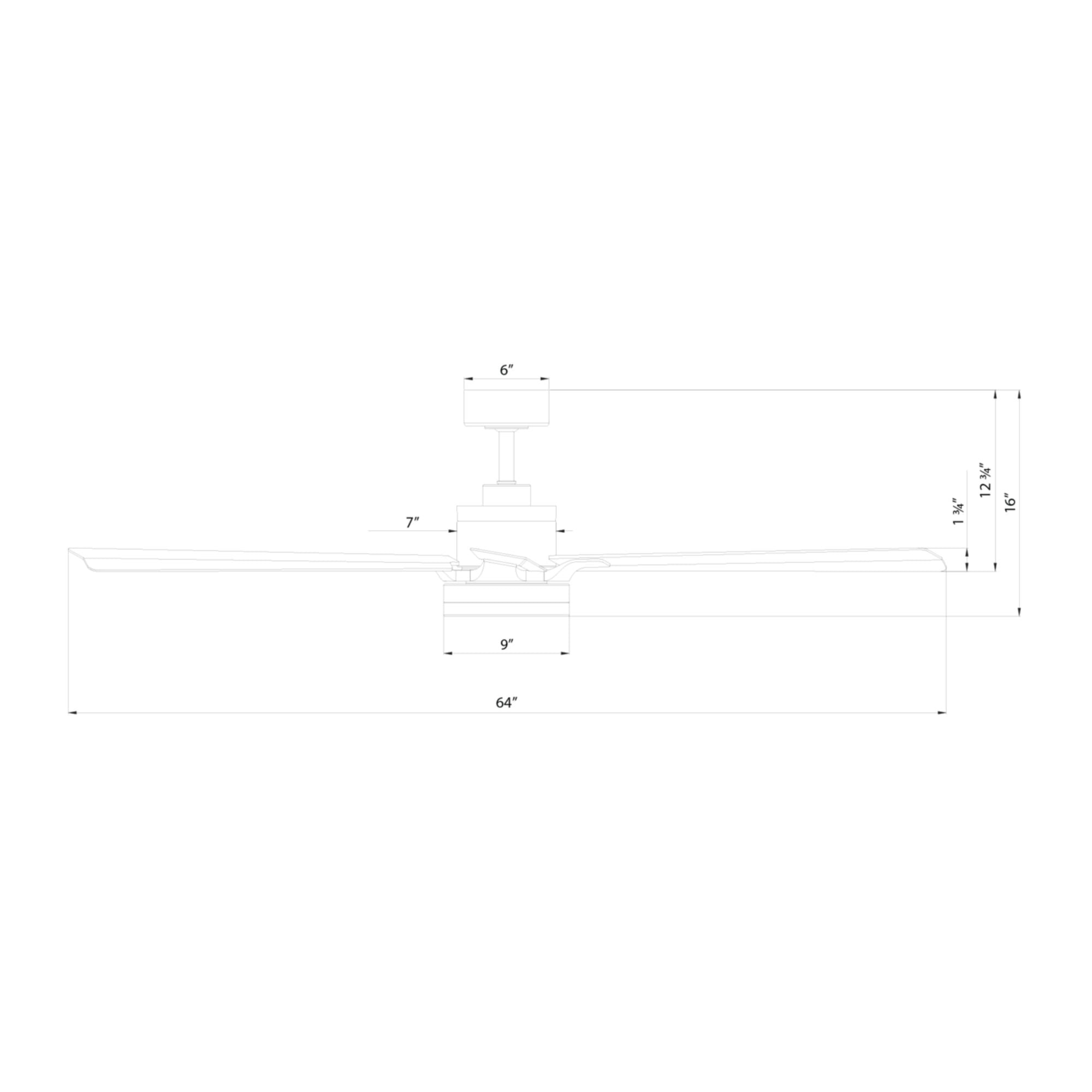 Modern Forms Radiant 64" Smart Ceiling Fan with LED Light DC Motor, Matte White