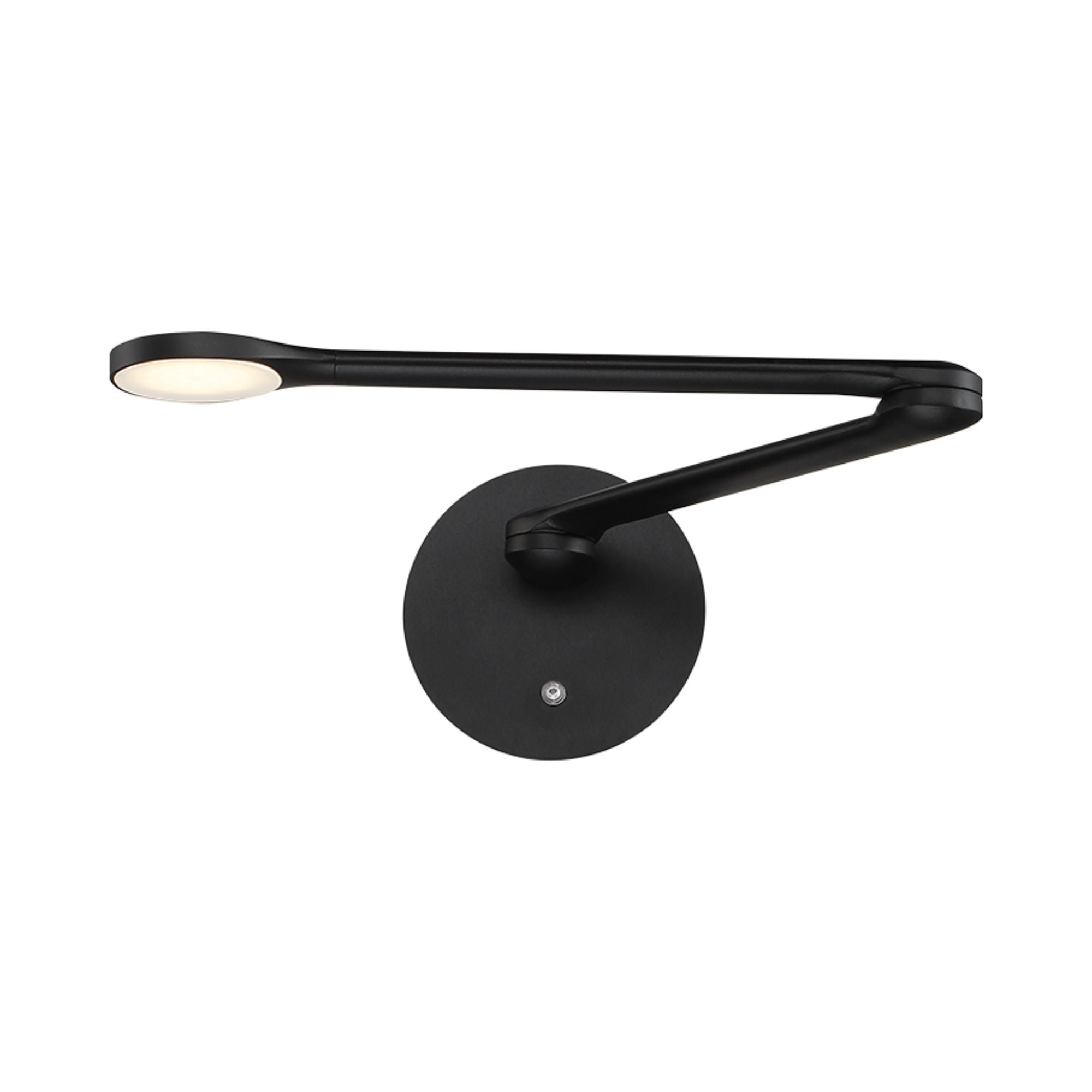 Reflex 24" LED Swing Arm Light, Black Finish