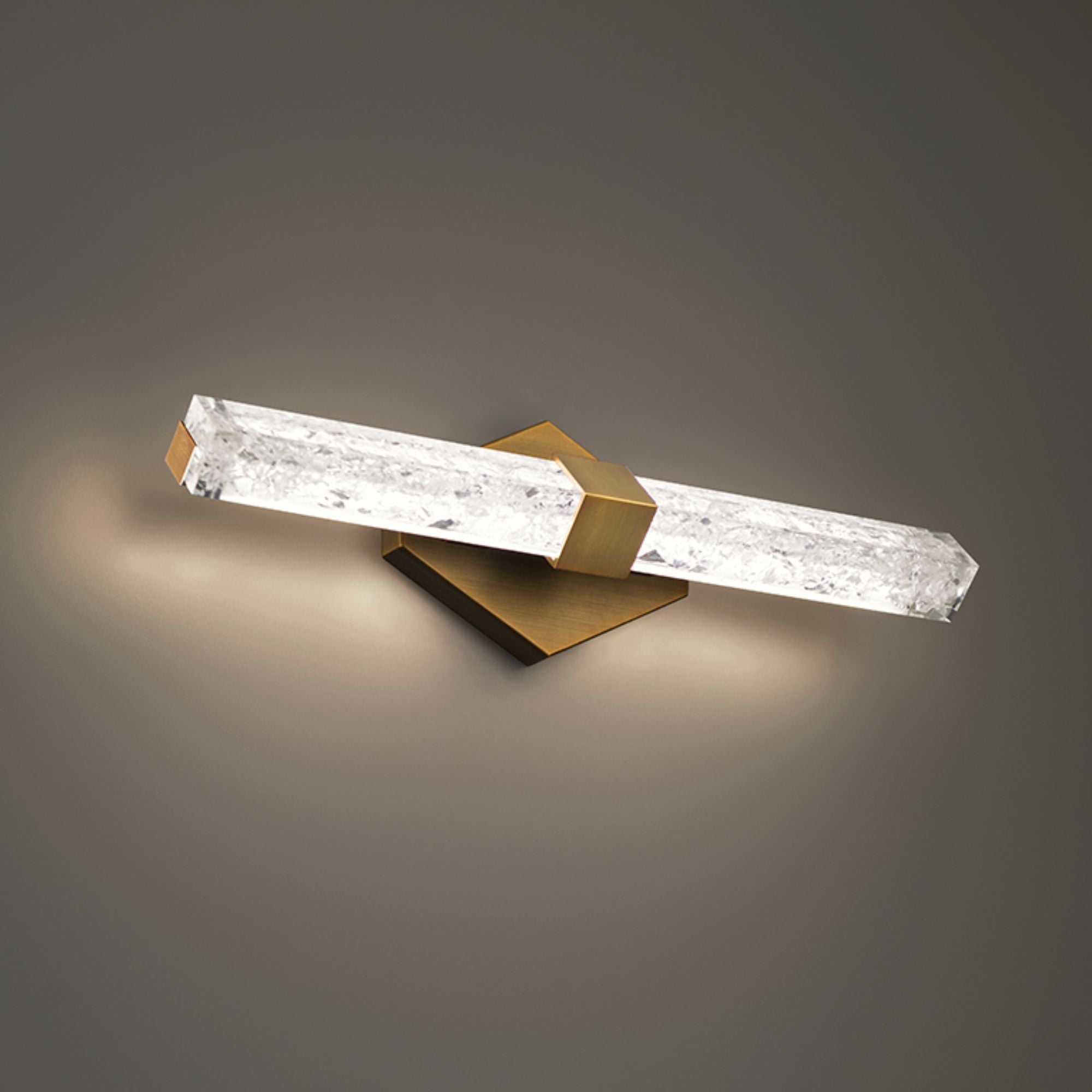 Regal 18" LED Bath Light, Aged Brass Finish
