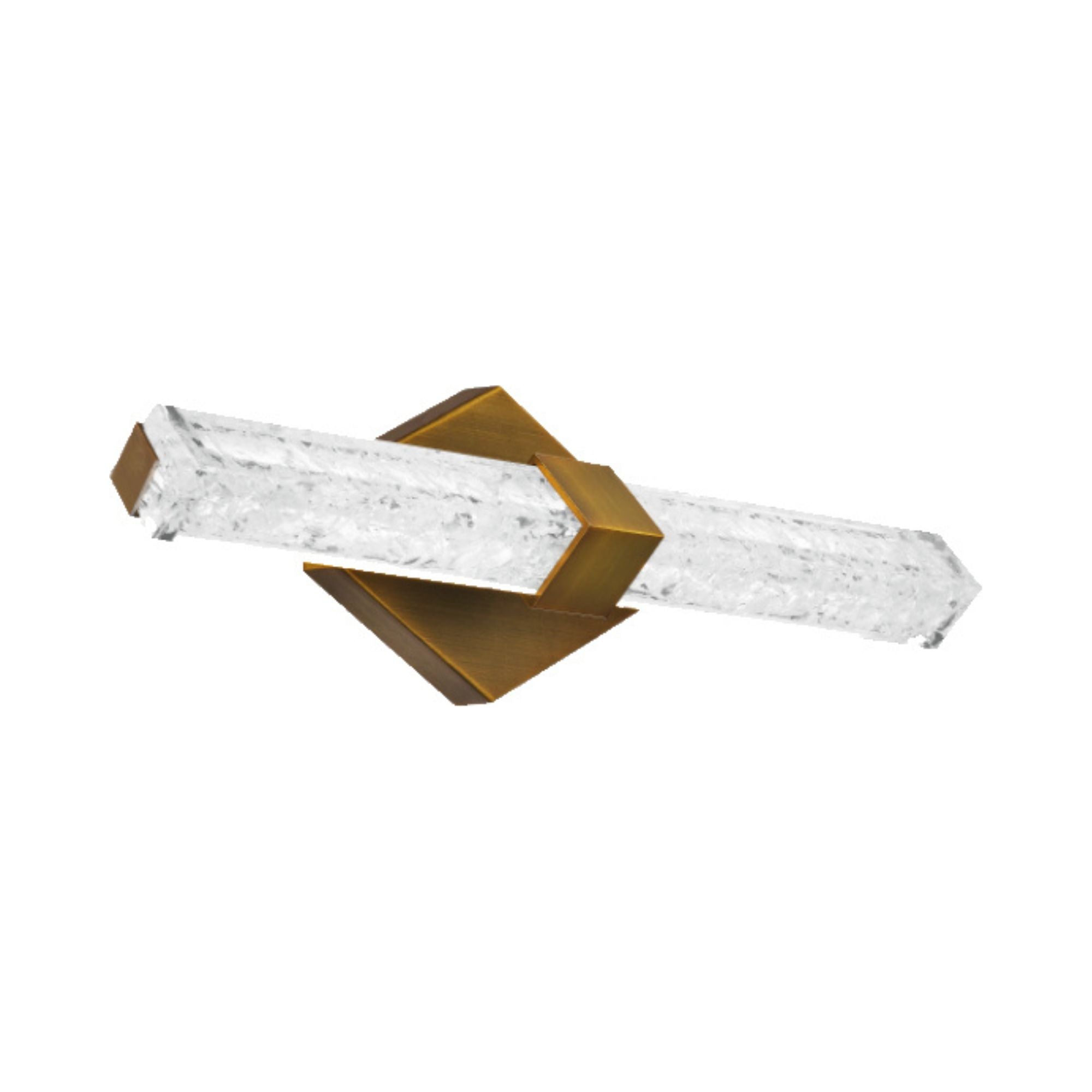 Regal 18" LED Bath Light, Aged Brass Finish