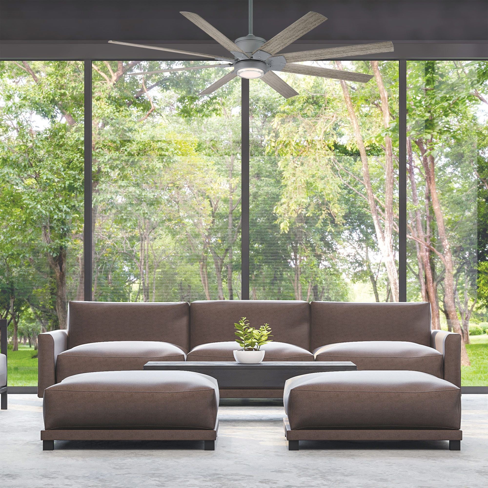 Renegade 52" Graphite LED Smart Windmill Ceiling Fan