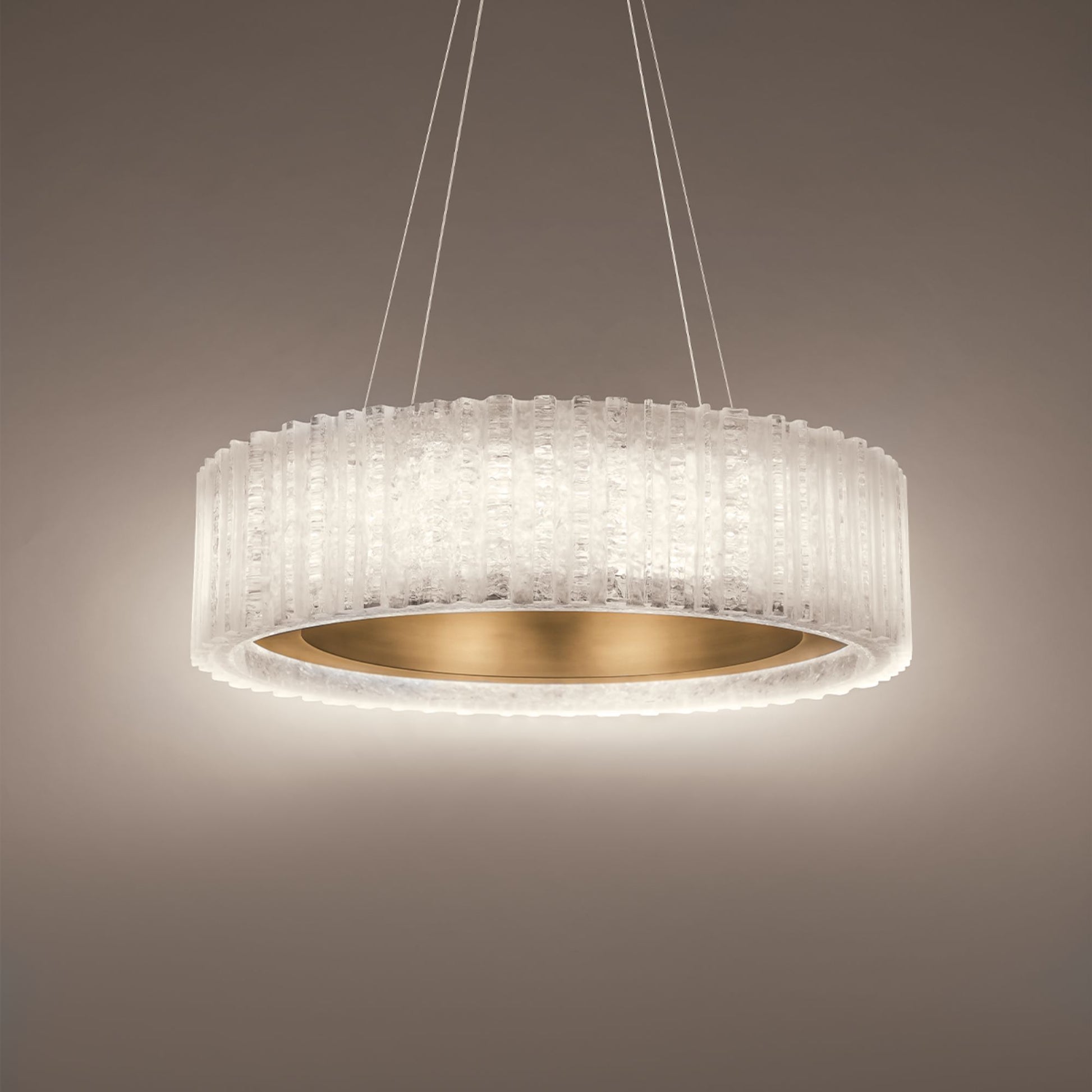 Rhiannon 28" LED Chandelier, Aged Brass Finish - Bees Lighting