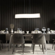 Rhiannon 48" LED Linear Chandelier, Black Finish - Bees Lighting