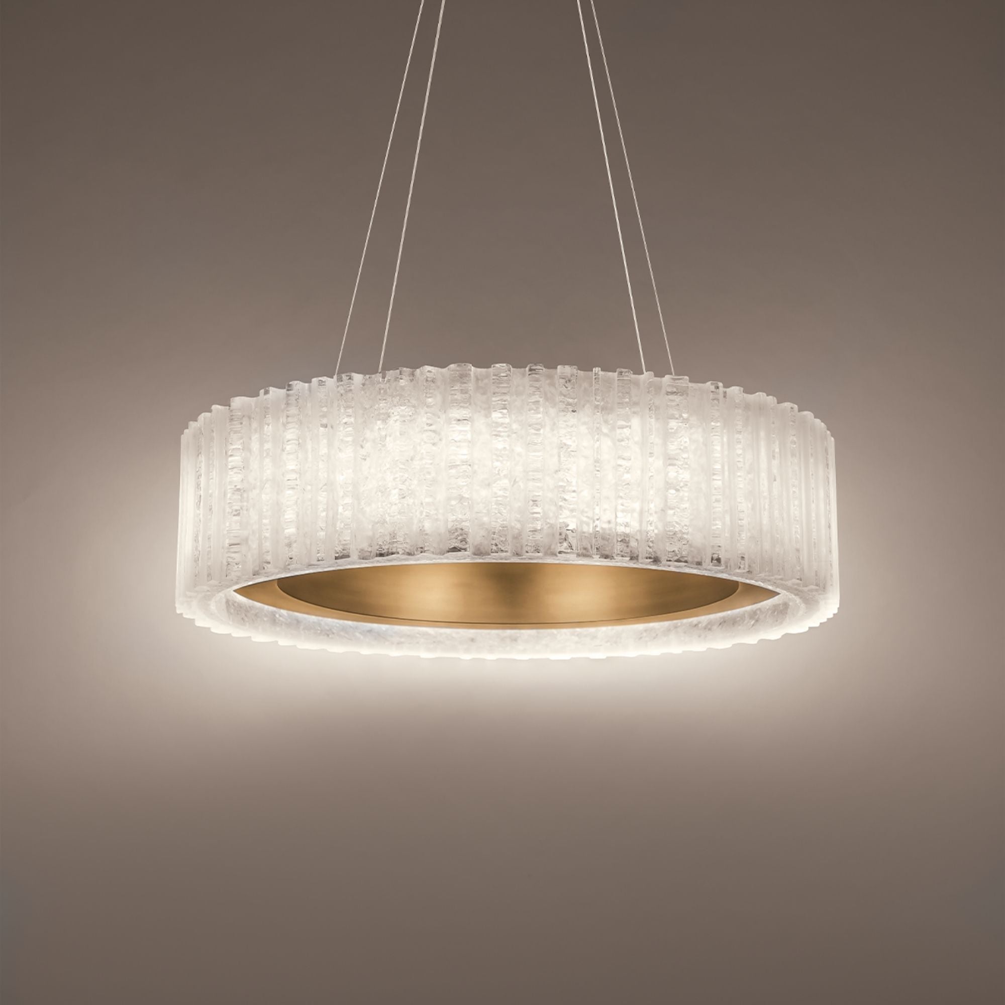 Rhiannon 28 in. LED Pendant Light Brass Finish